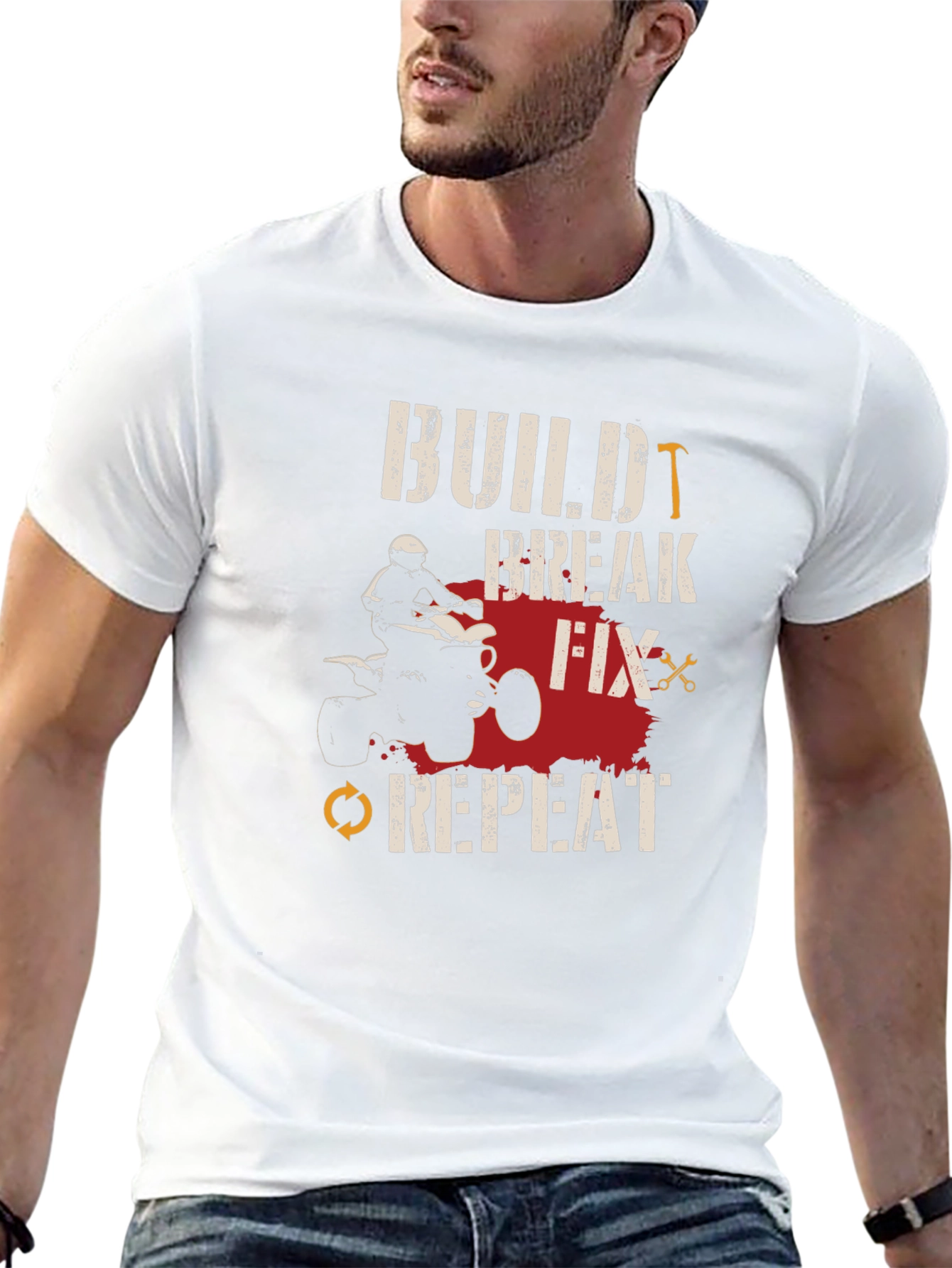 Build Break Fix Repeat ATV T-Shirt