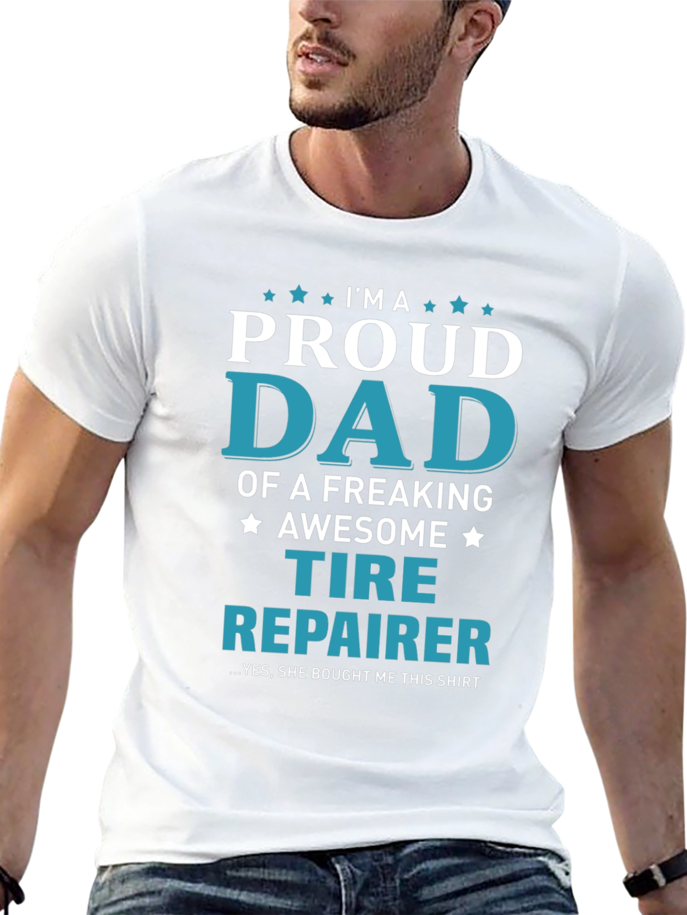 Proud Dad Tire Repairer T-Shirt
