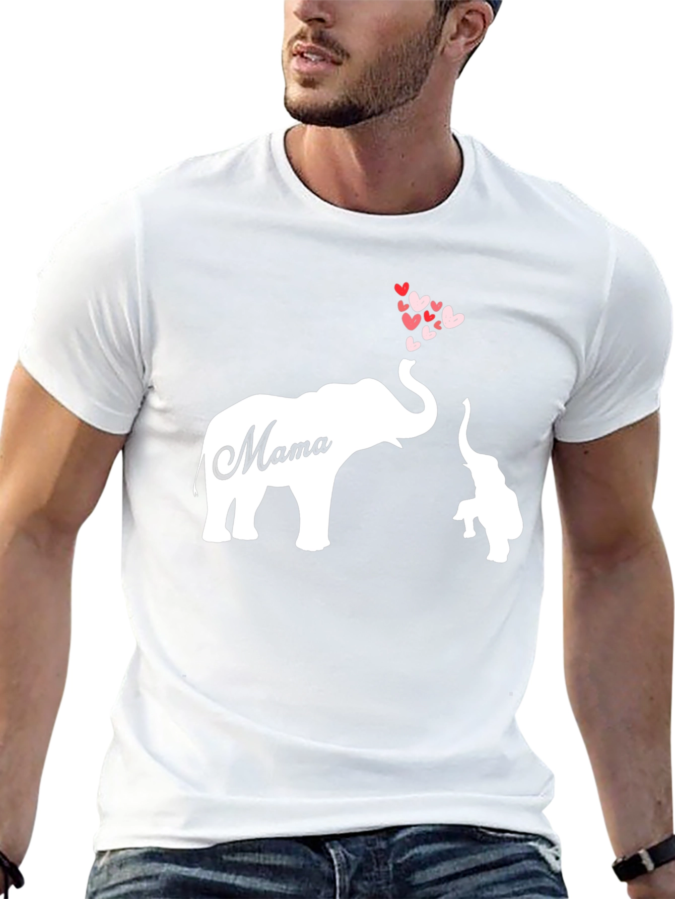 Mama Elephant Heart T-Shirt