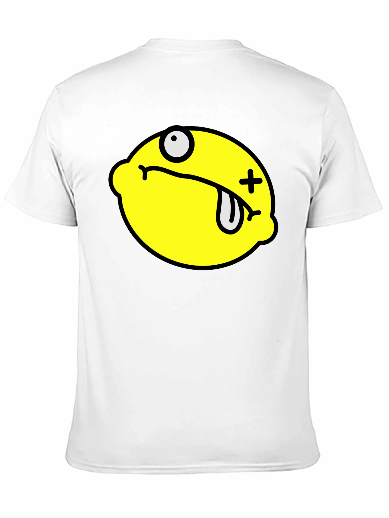 Funny Dead Lemon Graphic T-Shirt - Black