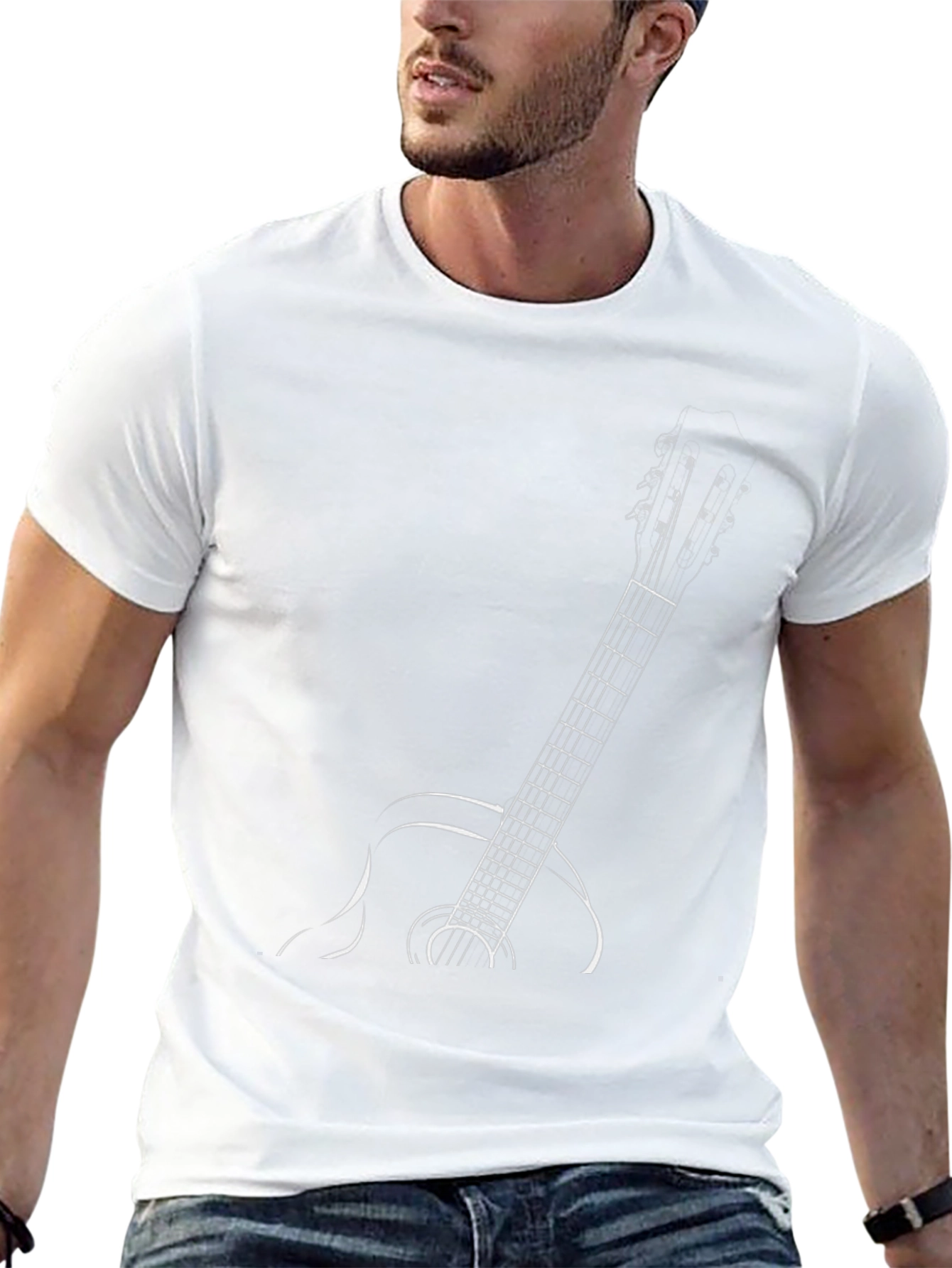 Guitar Graphic Tee - Cool Casual Style
