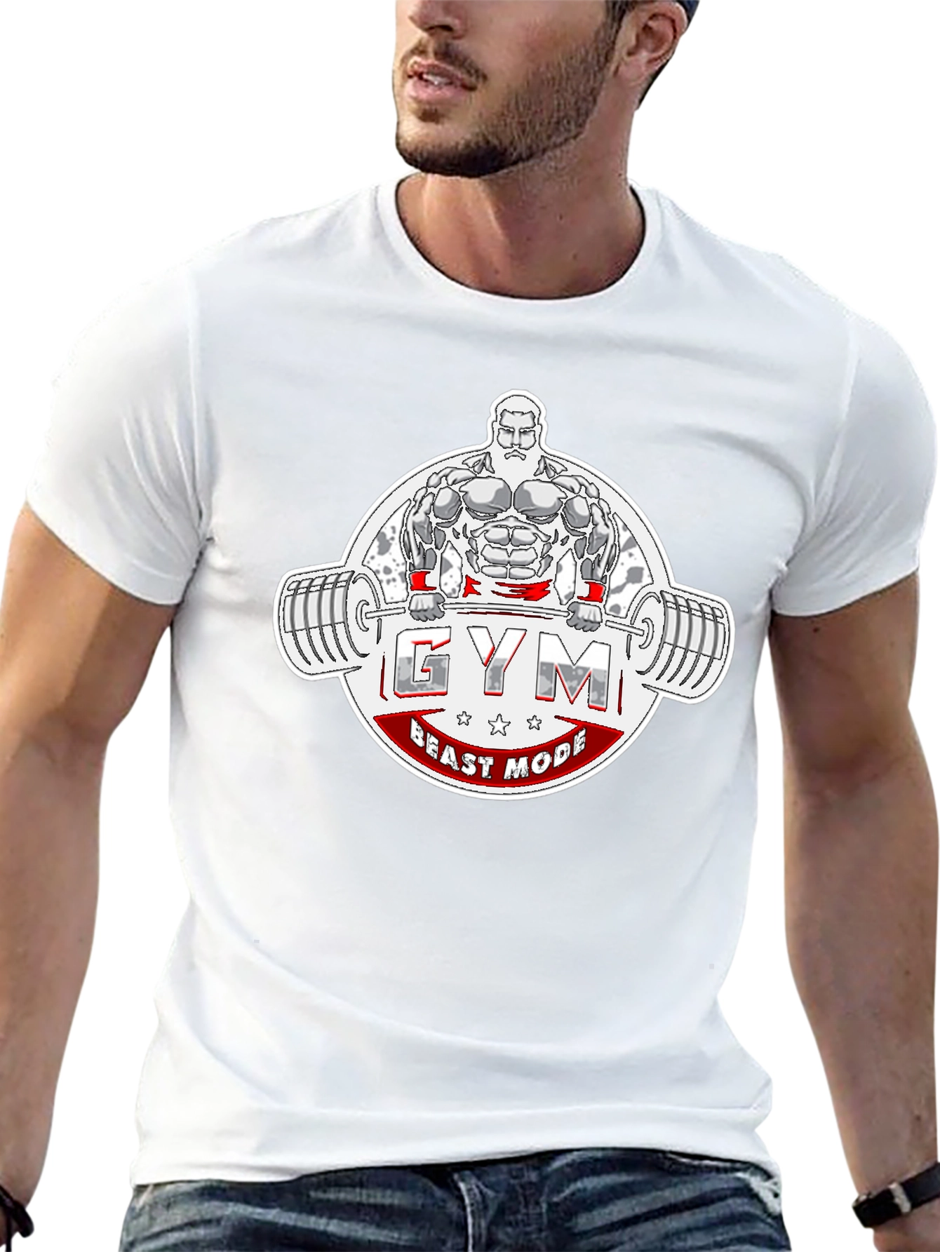 Gym Beast Mode T-Shirt - Black