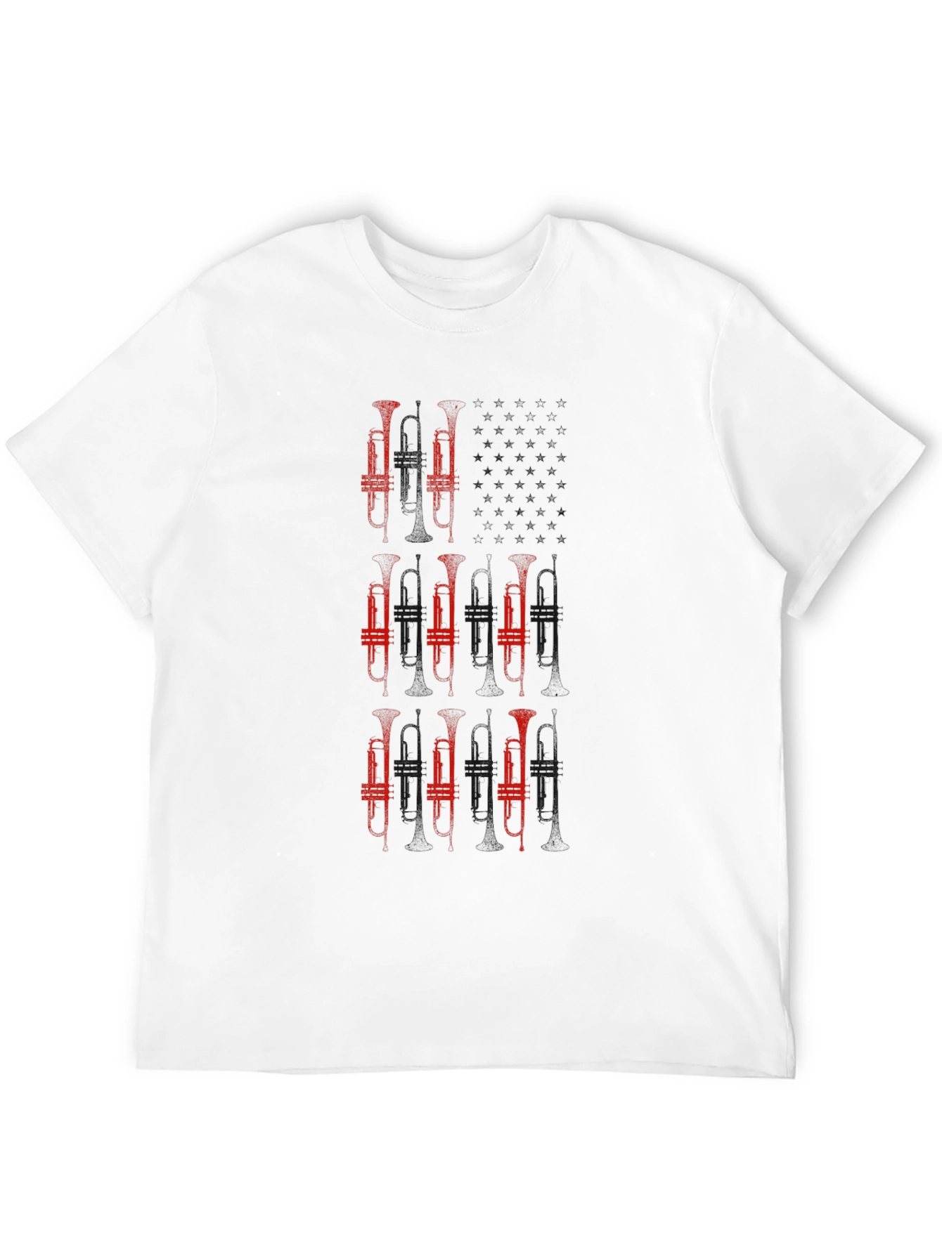 Graphic Trumpet T-Shirt - Black - Musician