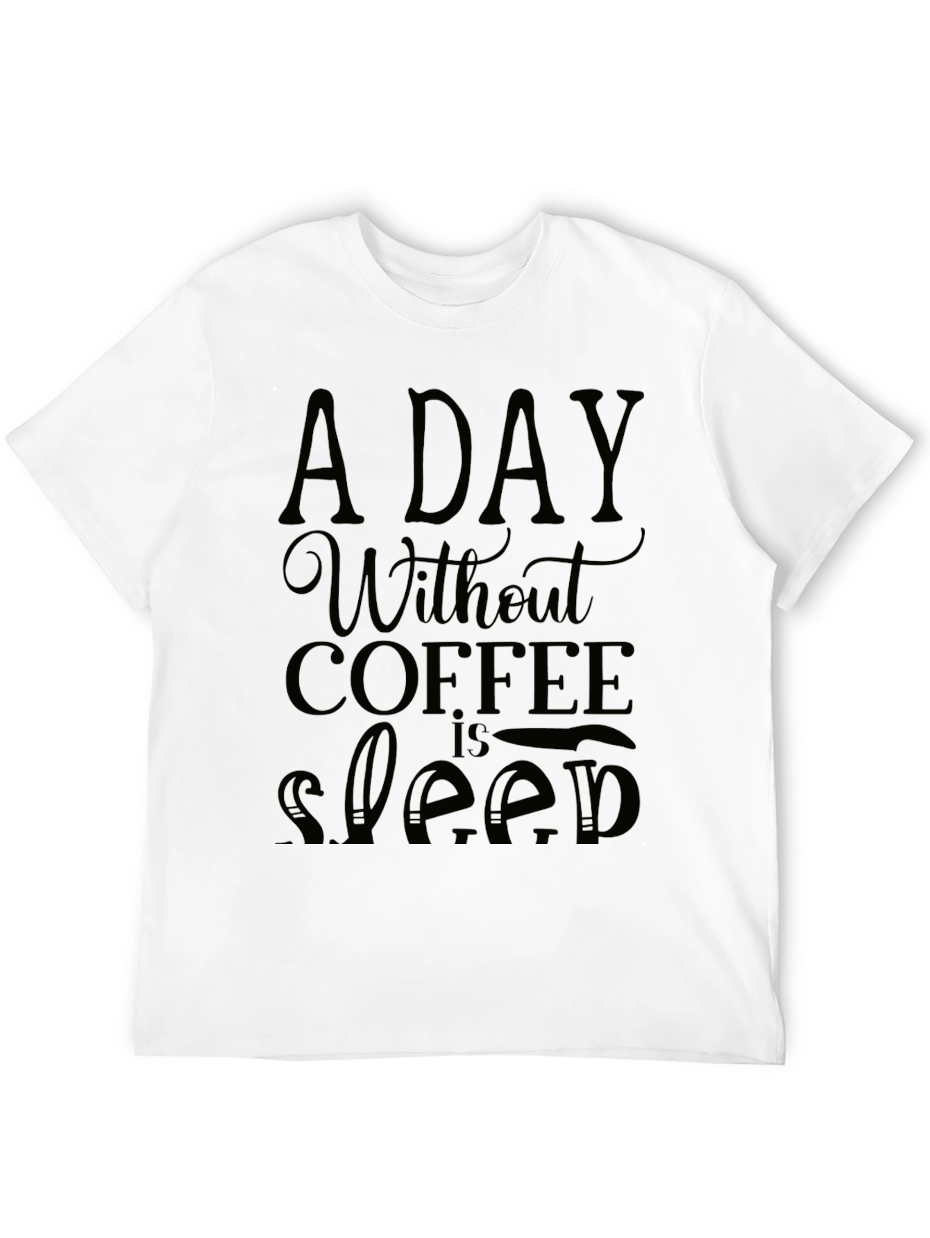 Coffee Lovers Black Graphic T-Shirt