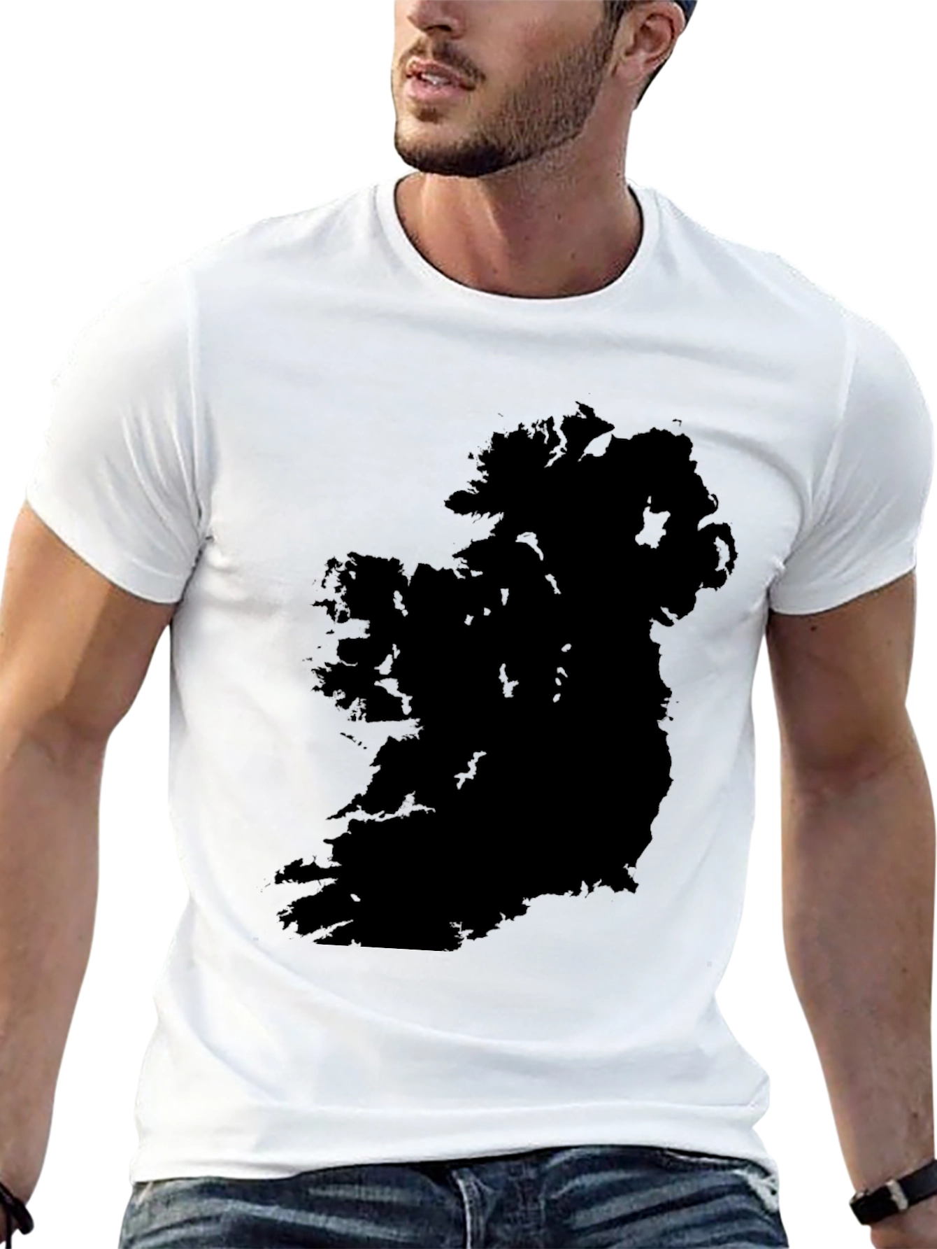 Ireland Map Black T-Shirt - Irish Pride Tee