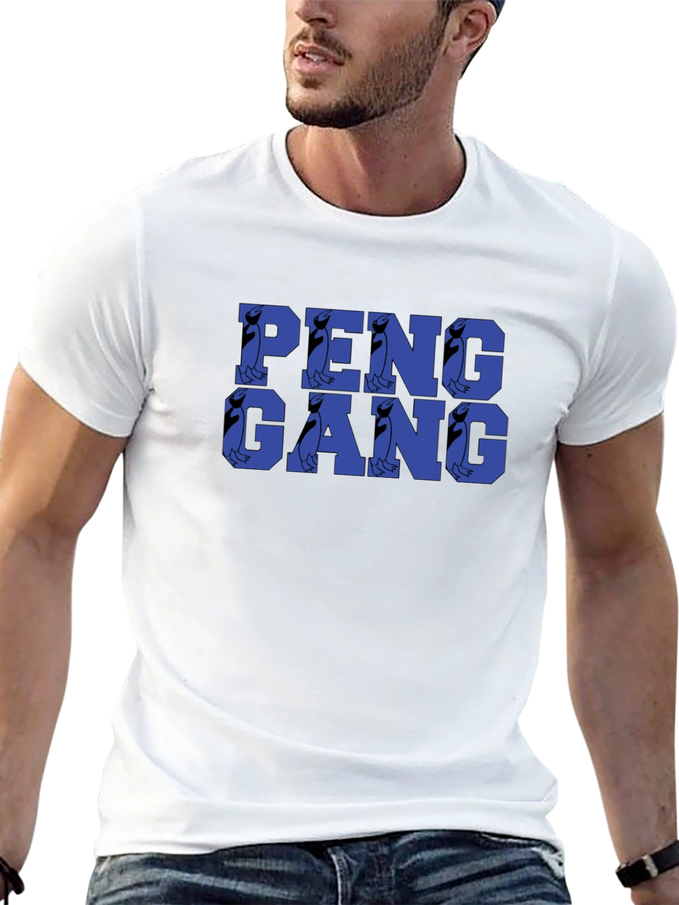 Peng Gang Graphic Tee - Penguin Design