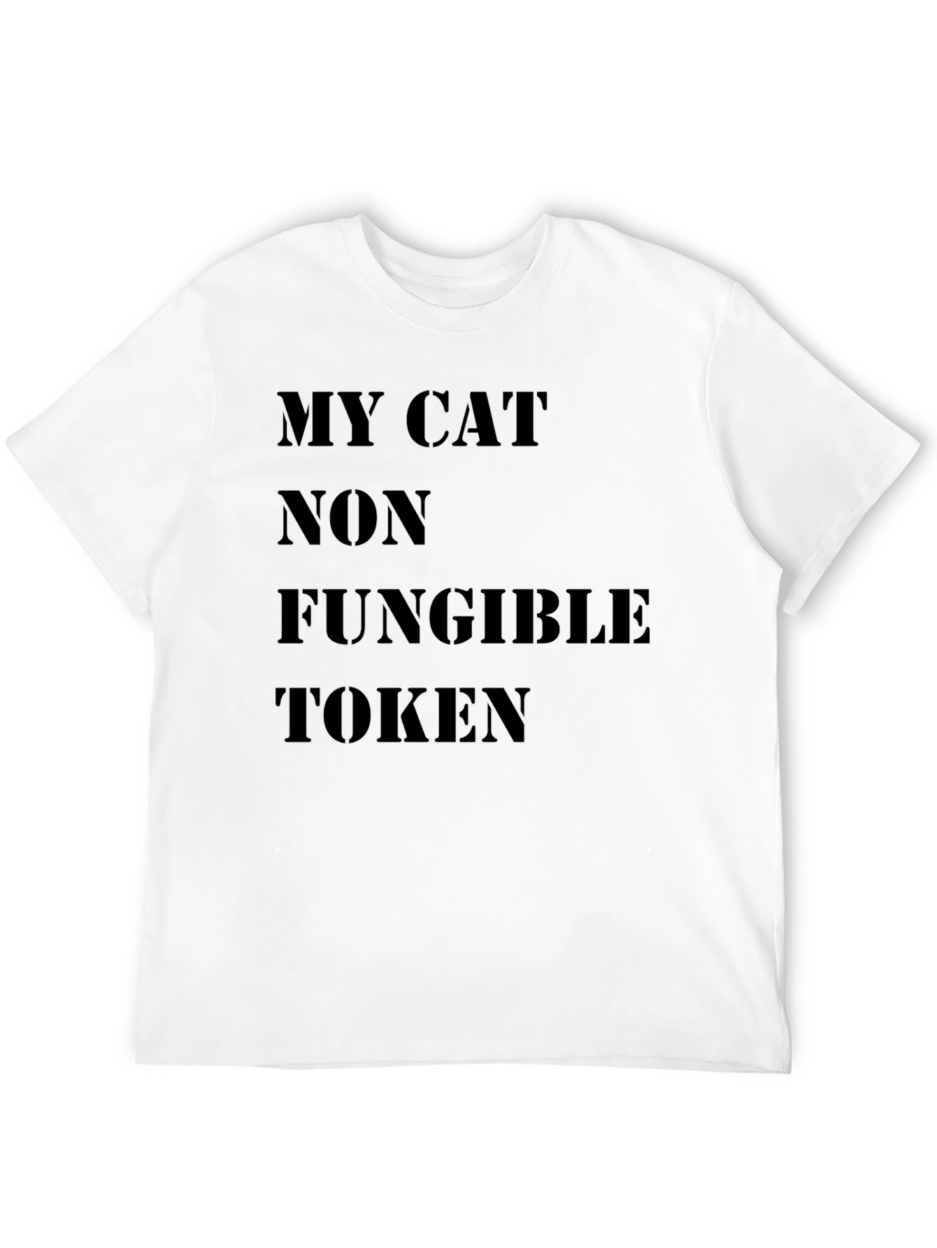 My Cat Non Fungible Token Black T-Shirt