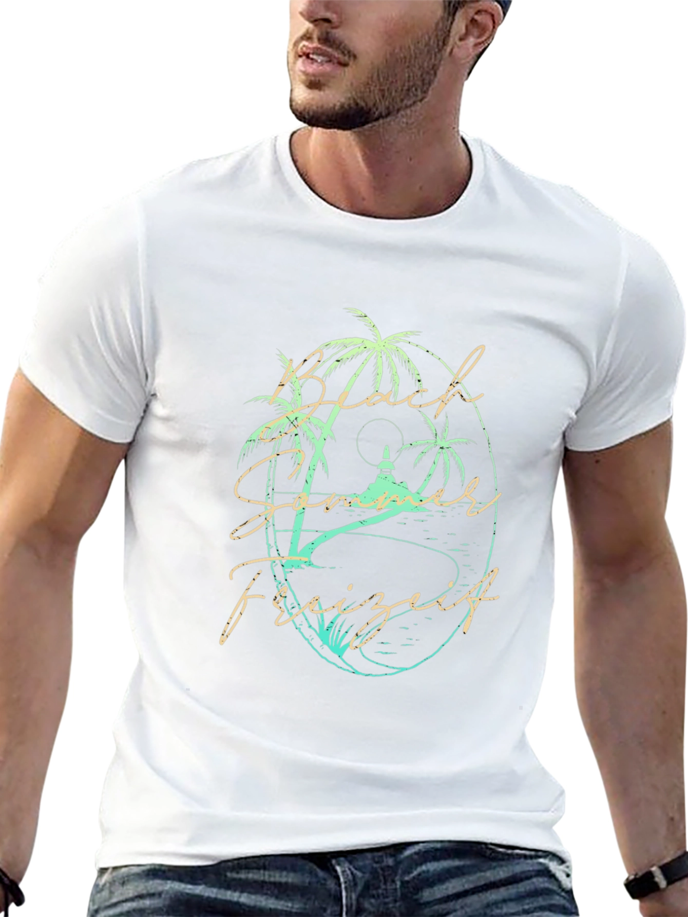 Tropical Beach Summer Leisure T-Shirt