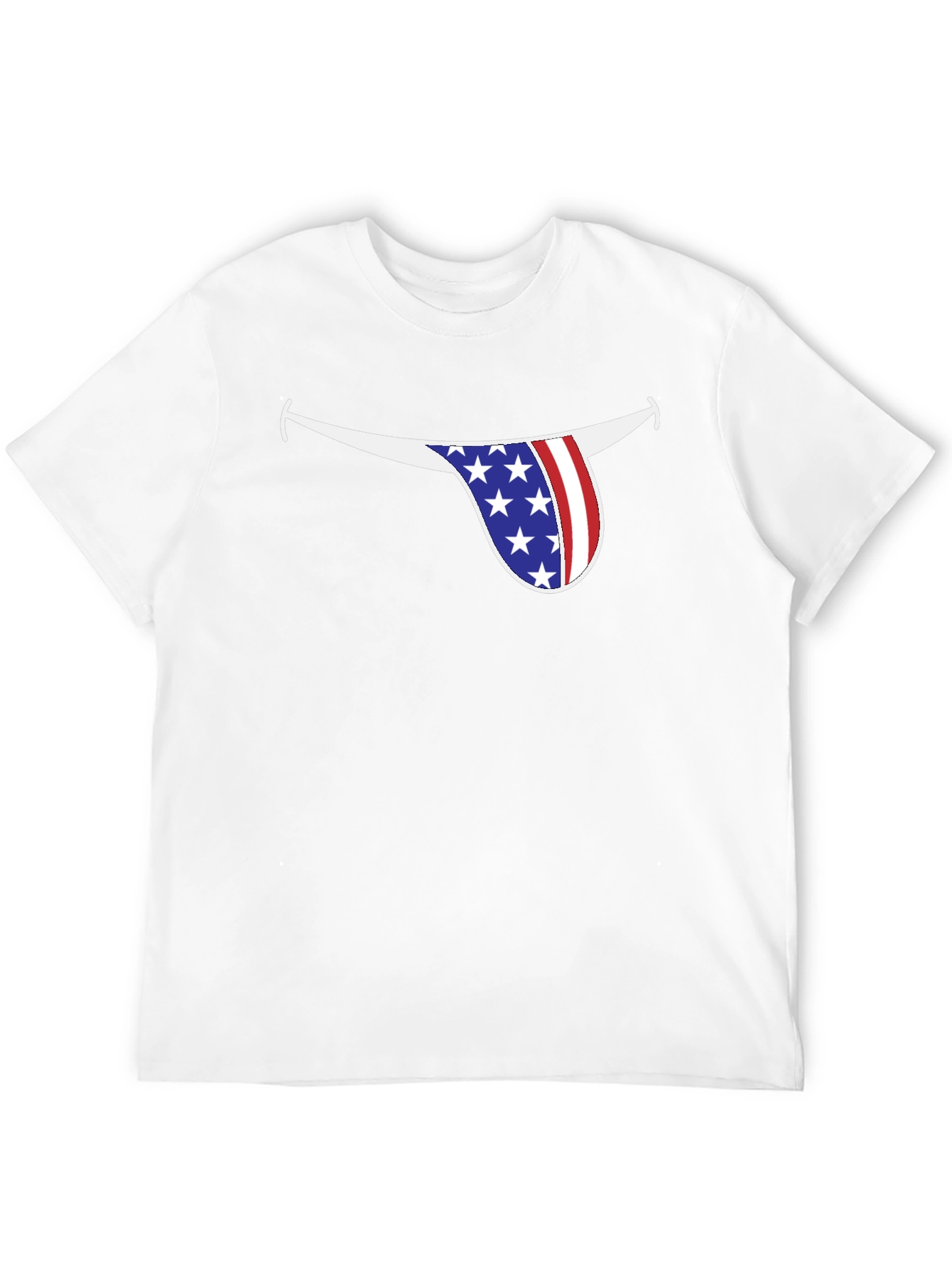 American Flag Tongue Graphic Tee