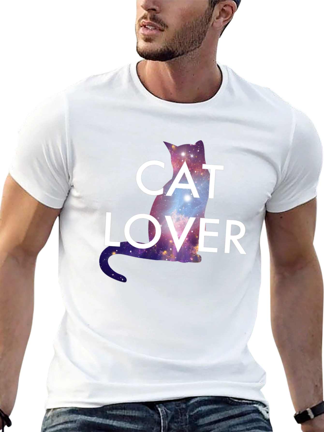 Cosmic Cat Lover Graphic Tee