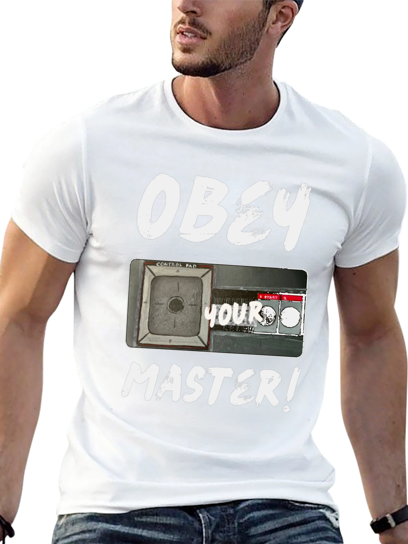 Obey Your Master T-Shirt - Control Pad Design