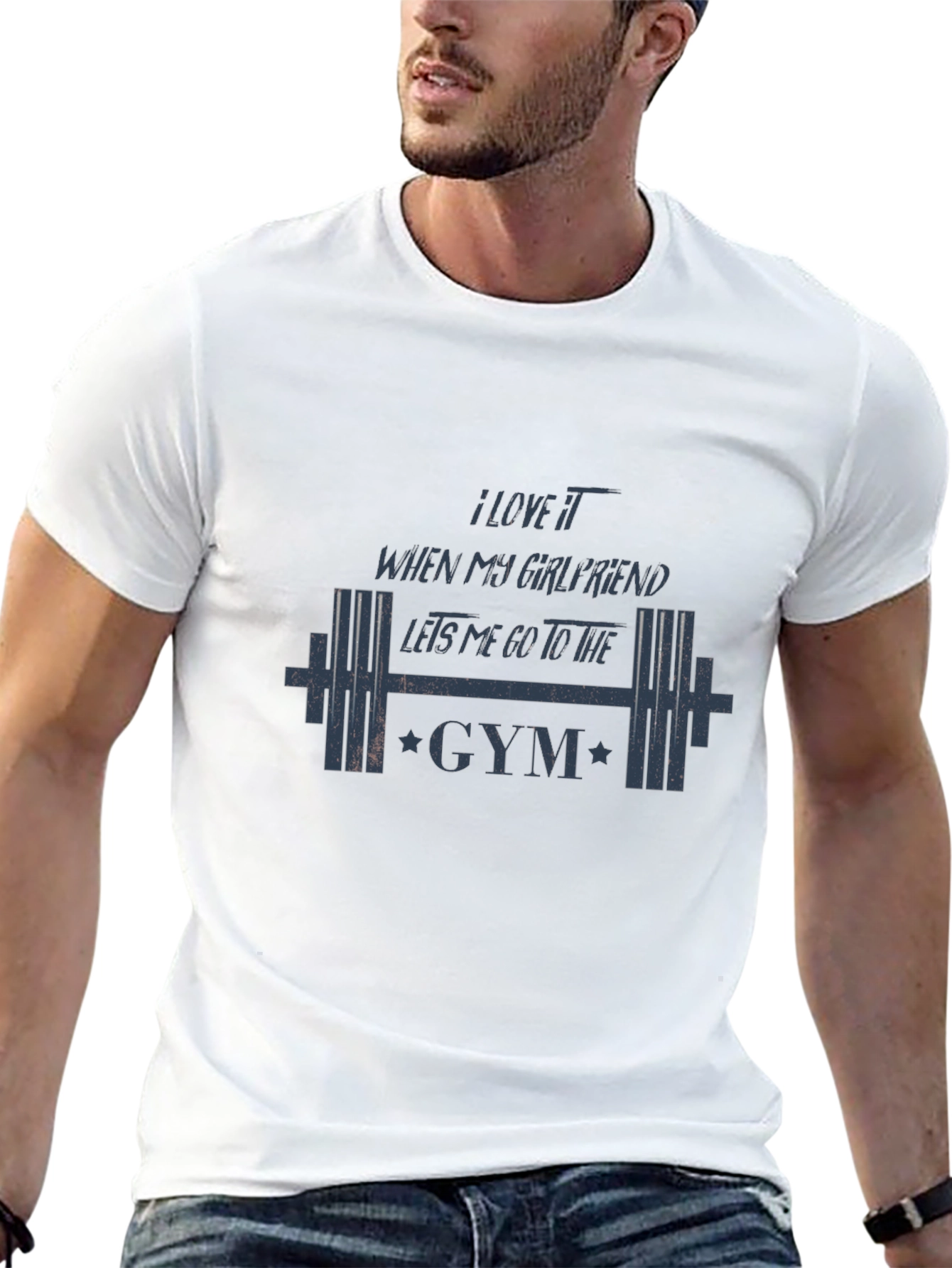 Gym Lover T-Shirt - I Love My Girlfriend