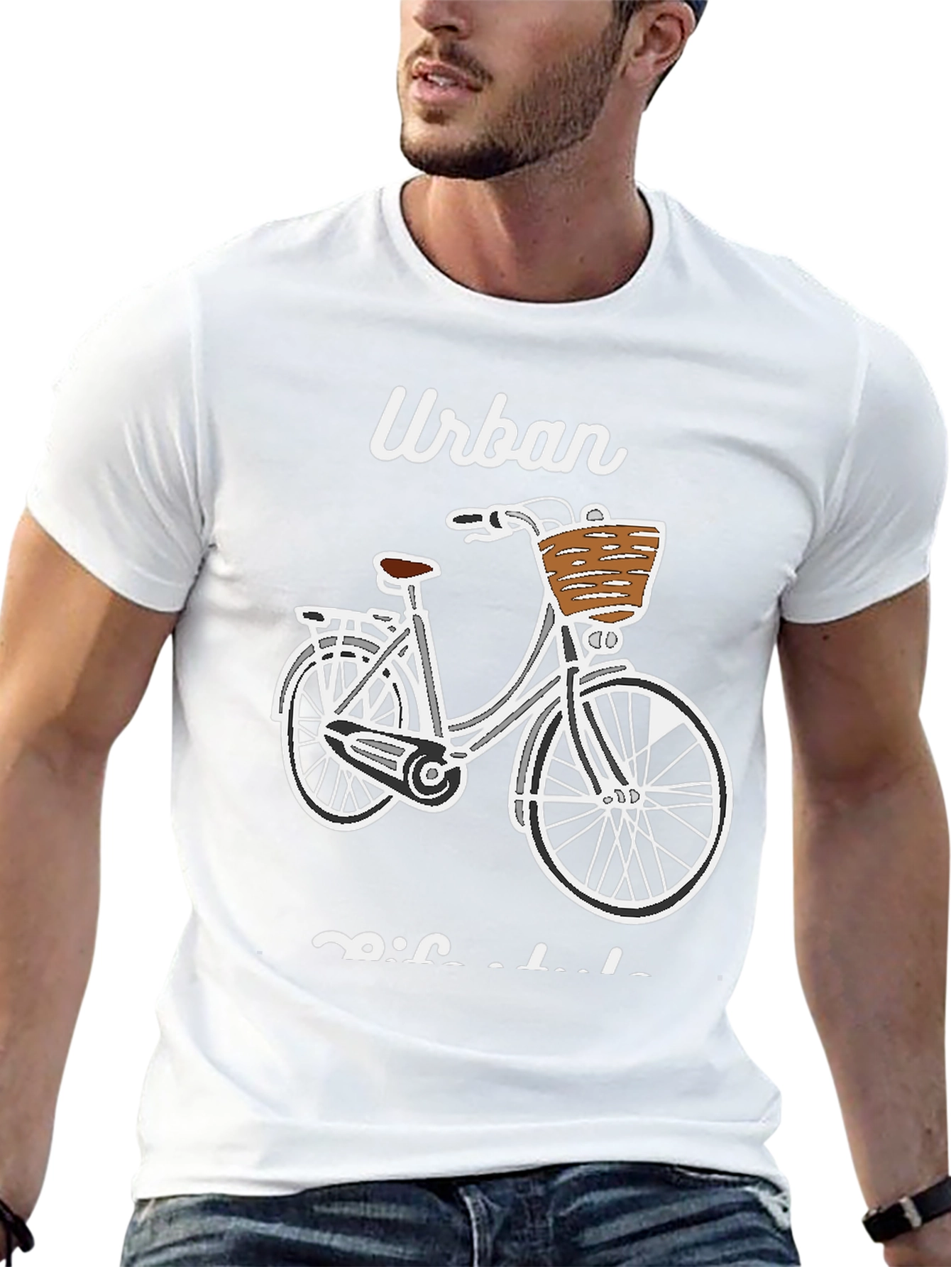 Urban Bicycle Graphic T-Shirt - Casual Comfort