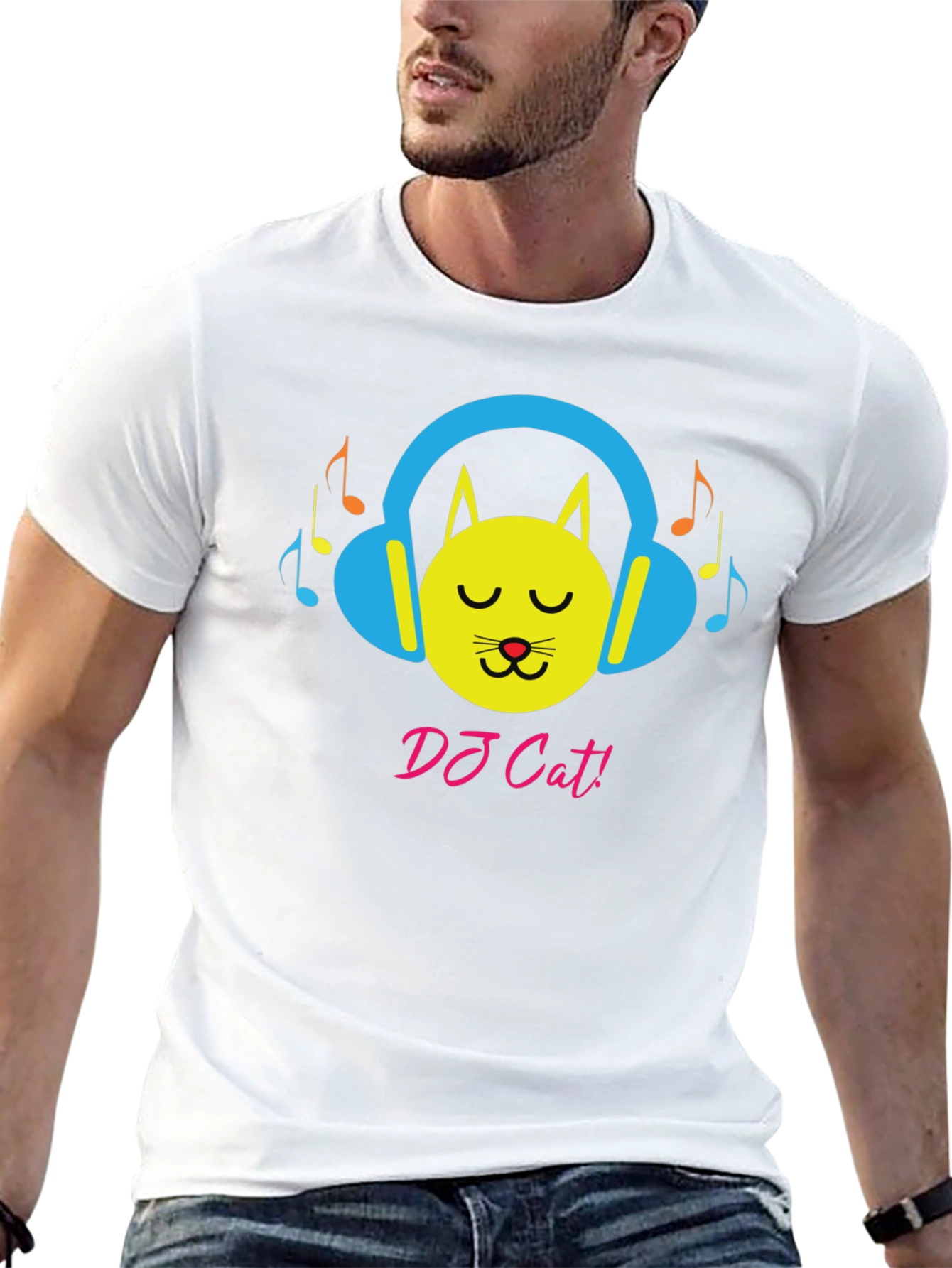 DJ Cat Graphic Tee