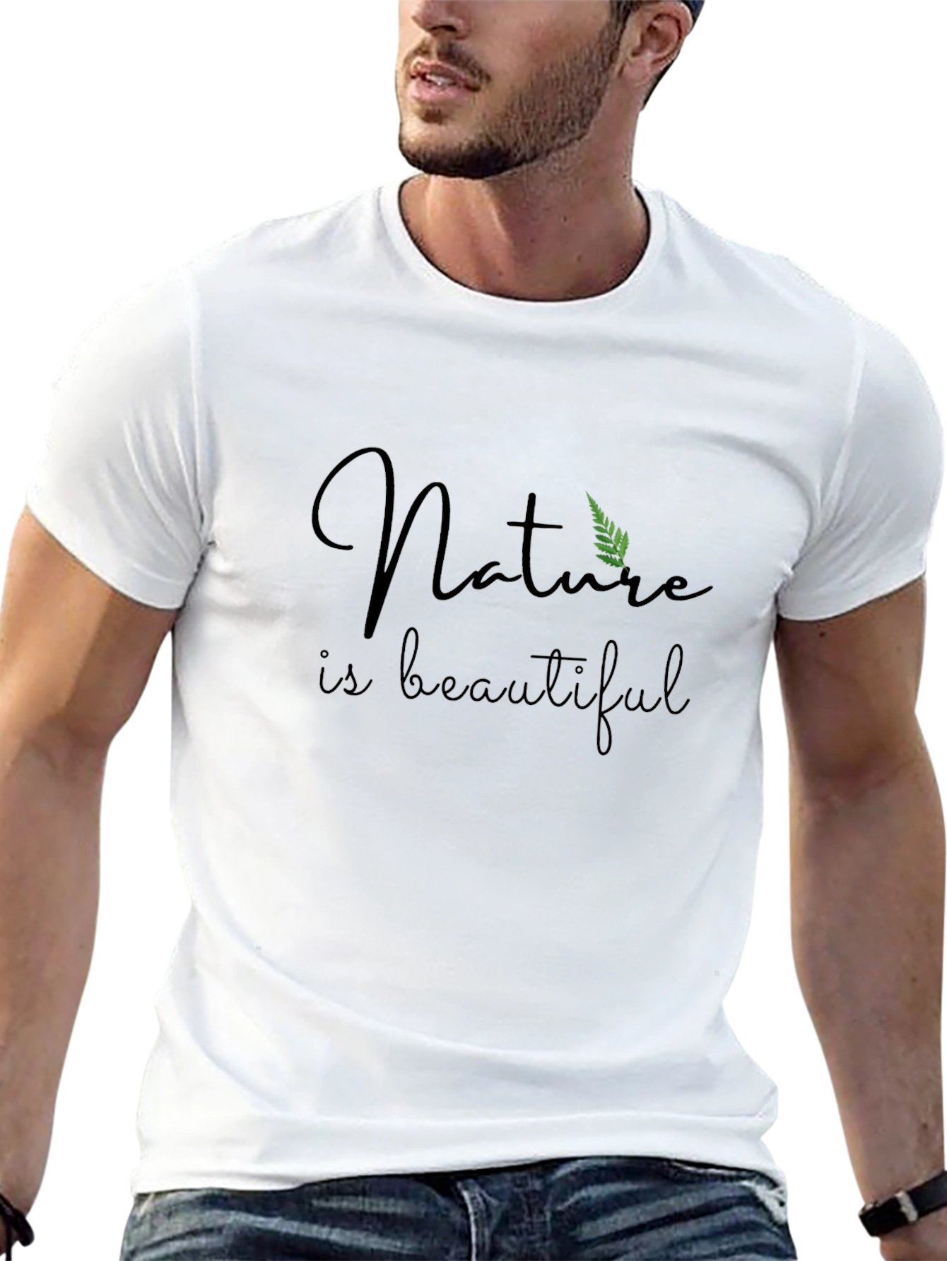 Nature is Beautiful Black T-Shirt