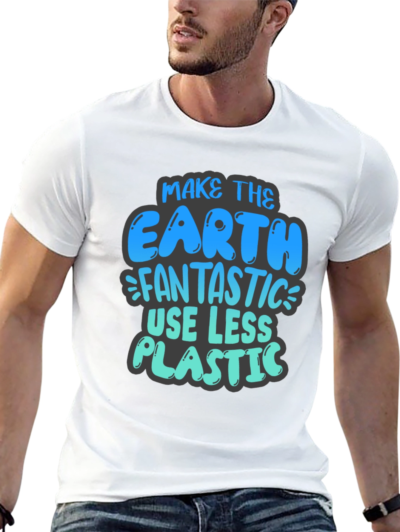 Eco-Friendly Earth Day T-Shirt - Reduce Plastic
