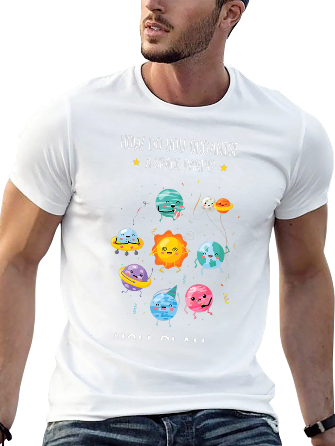 Space Party T-Shirt: How Do You Organise?
