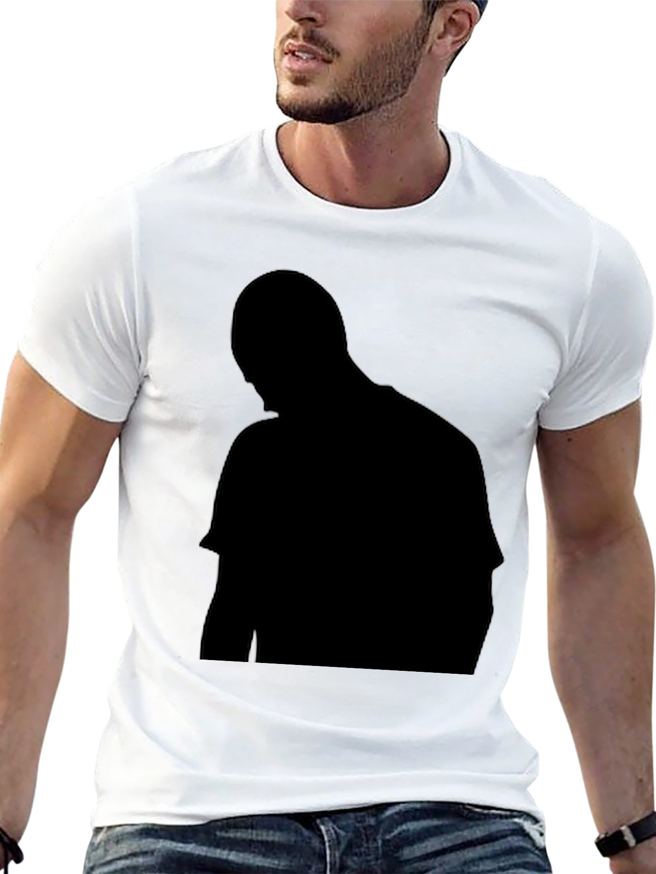 Mens Black Crew Neck Short Sleeve T-Shirt