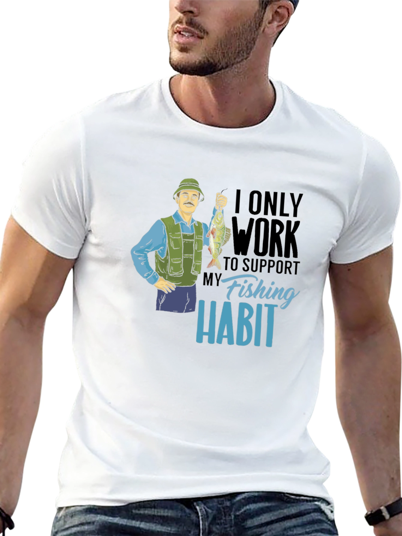 Funny Fishing Habit T-Shirt