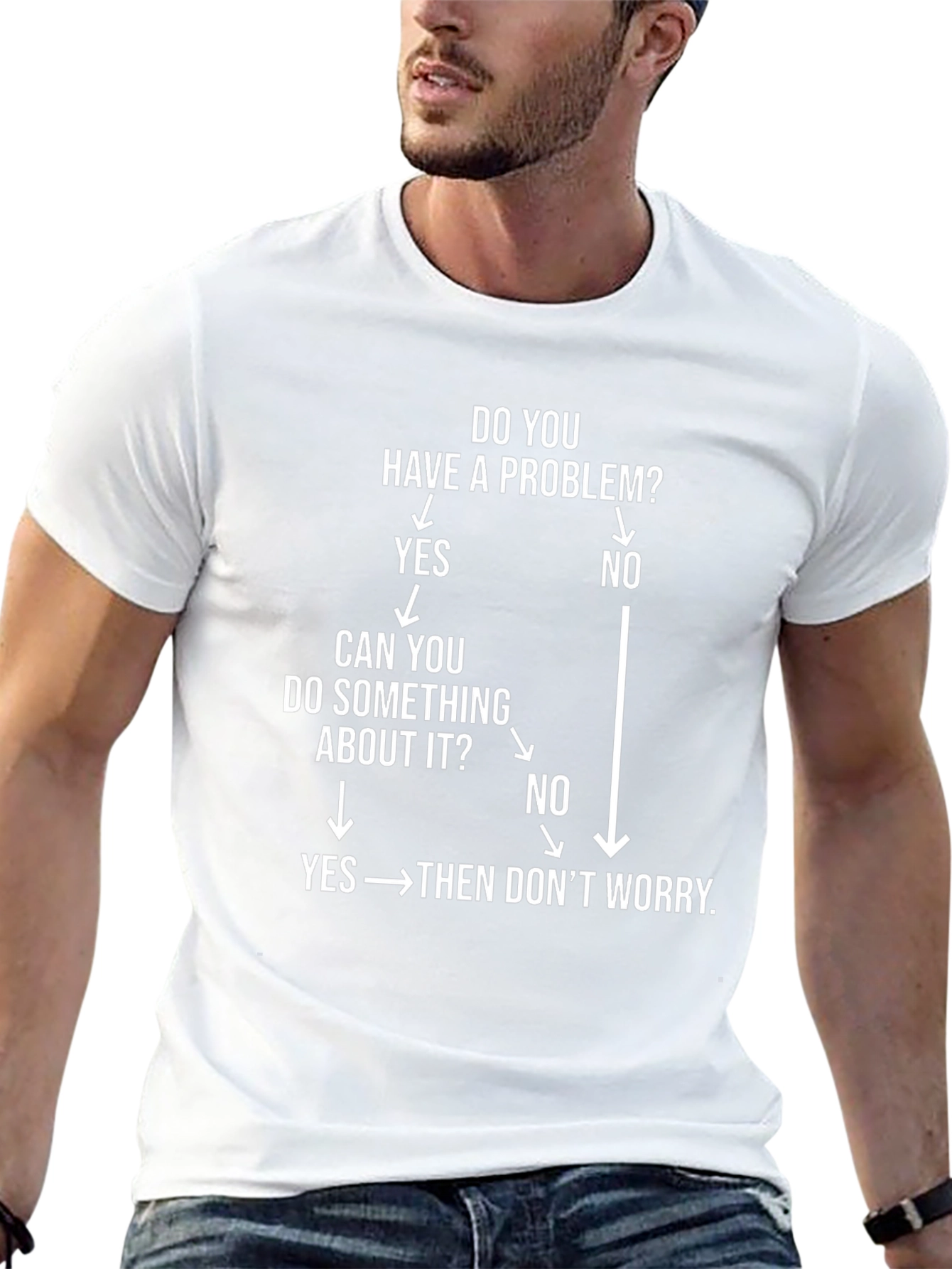 Funny Problem Solving Flowchart T-Shirt