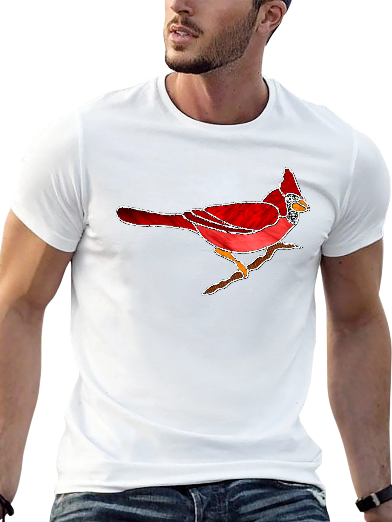 Cardinal Bird T-Shirt - Nature Inspired Graphic Tee