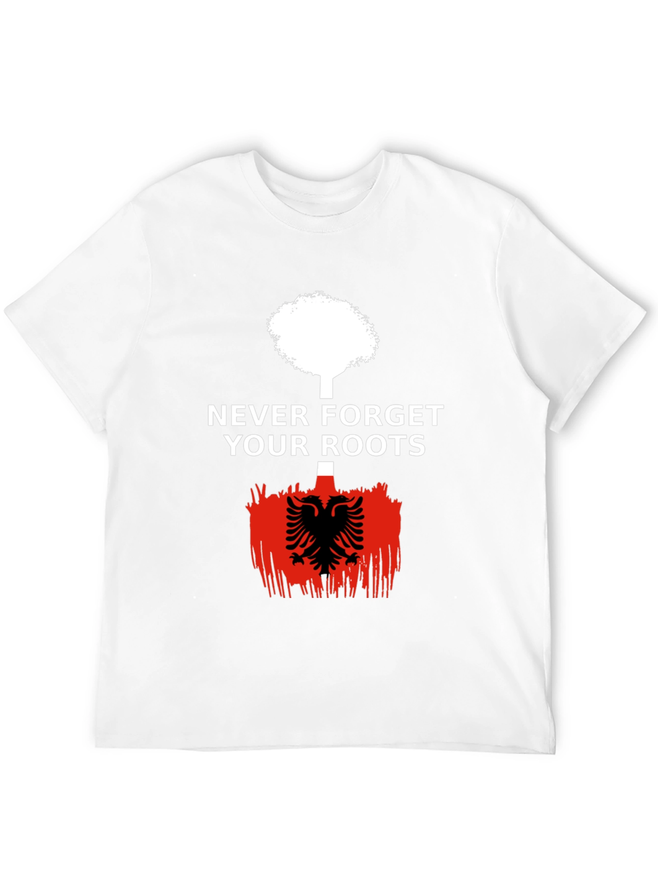 Never Forget Roots T-Shirt - Albania Eagle Flag