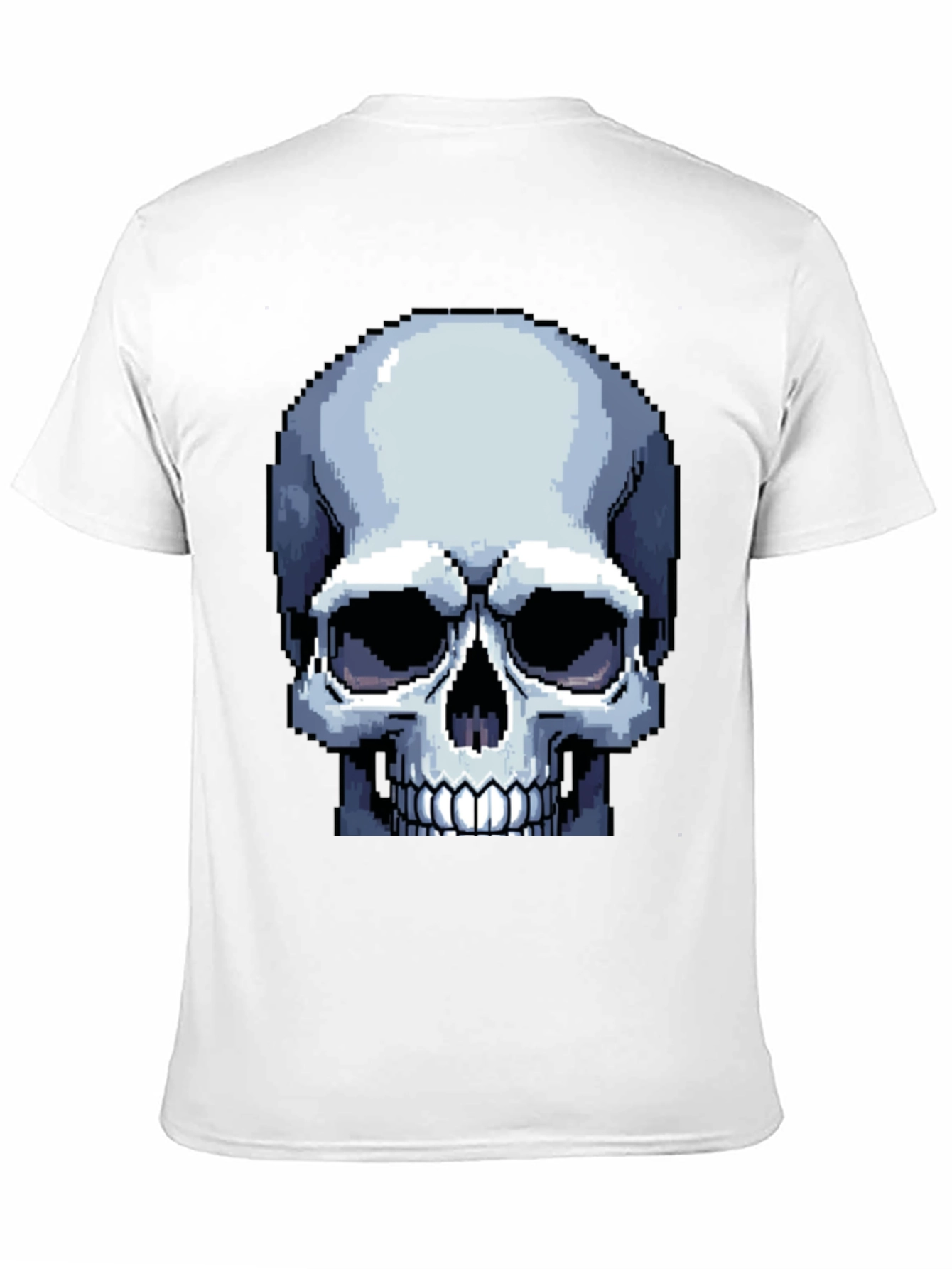 Pixel Skull Graphic T-Shirt - Gamer Style Tee