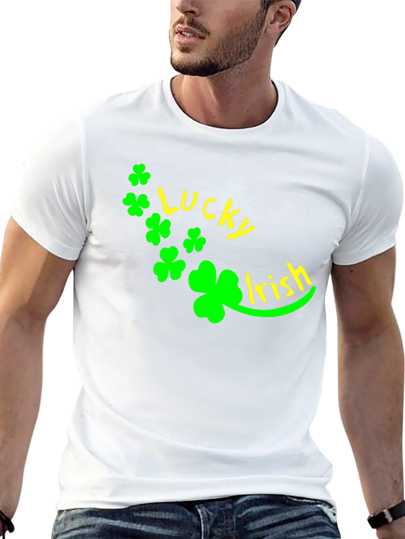 Lucky Irish St. Patricks Day Black T-Shirt