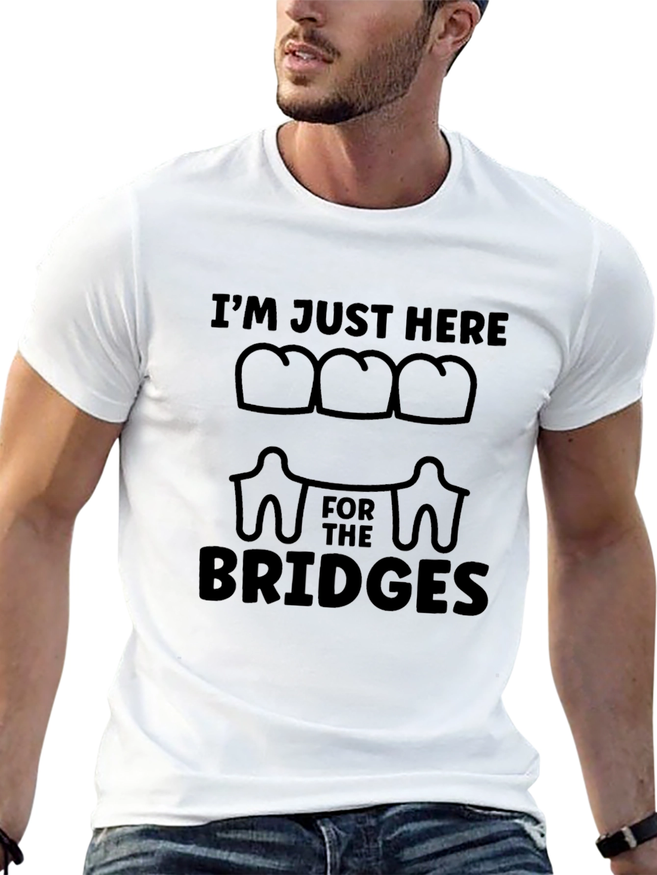 Im Just Here for the Bridges Graphic Tee