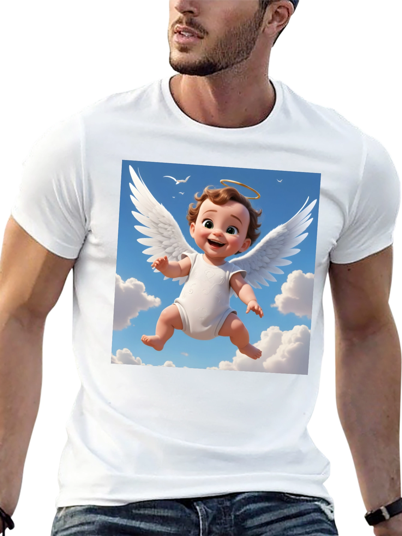 Angel Baby Graphic Tee - Cute & Comfy!