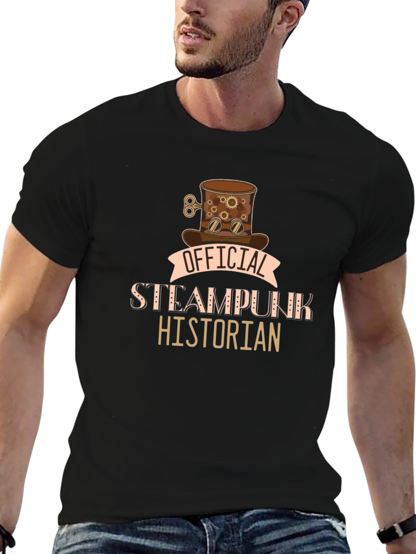 Steampunk Historian Graphic T-Shirt