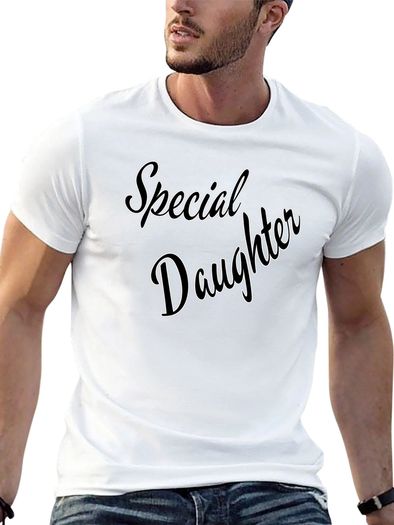 Special Daughter Graphic Tee - Black Casual T-Shirt
