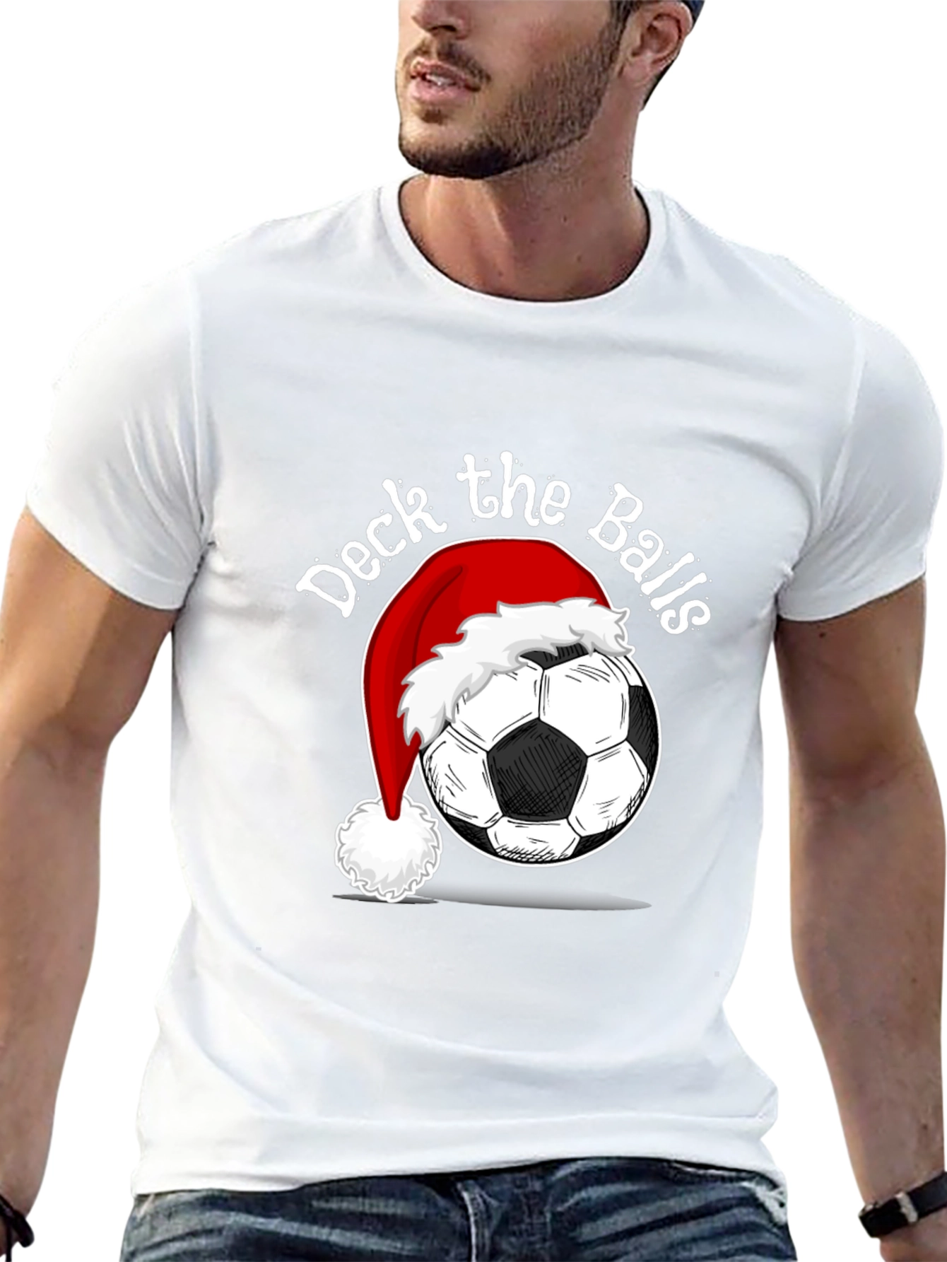 Deck the Balls Soccer Christmas T-Shirt