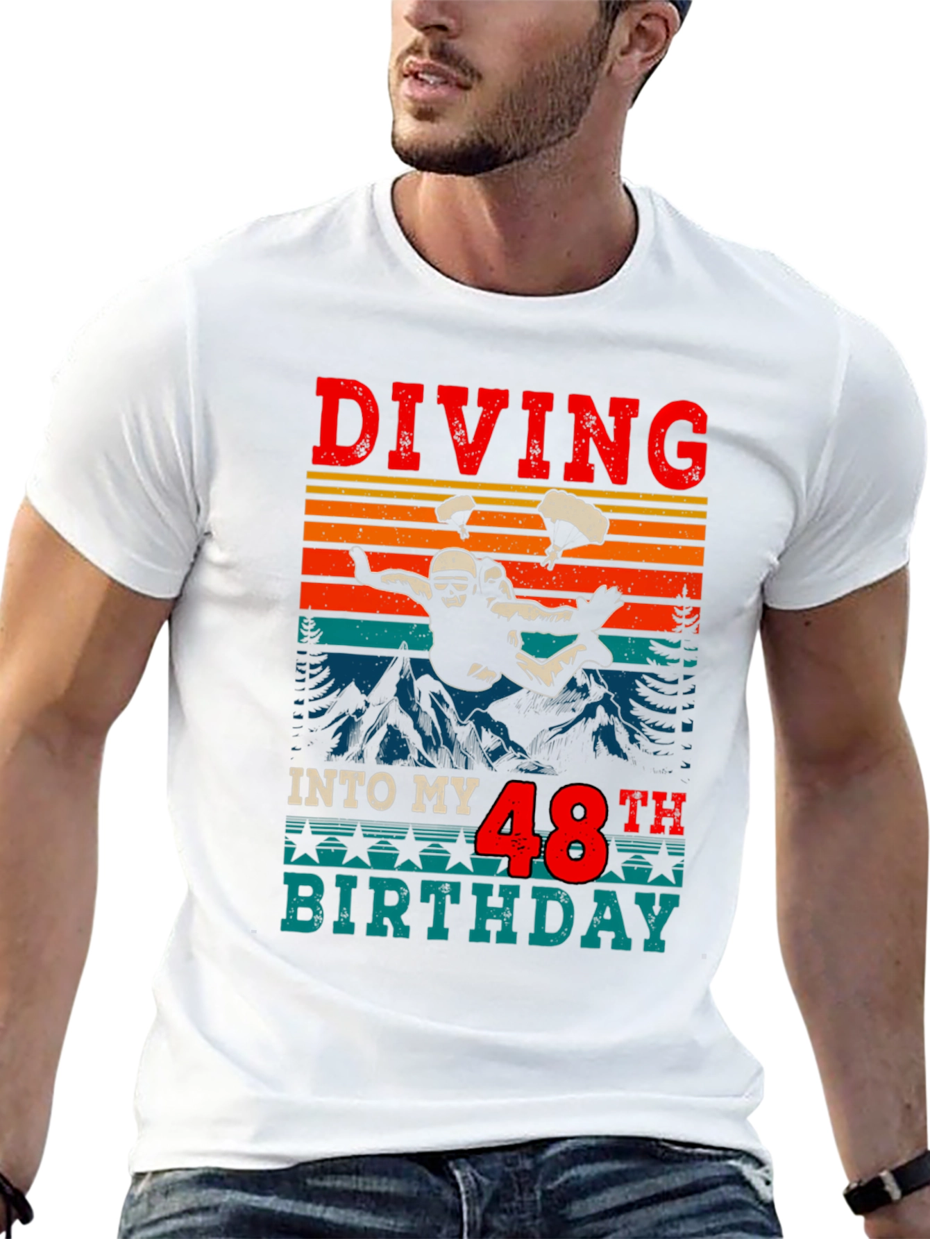 Diving Into My 48th Birthday T-Shirt