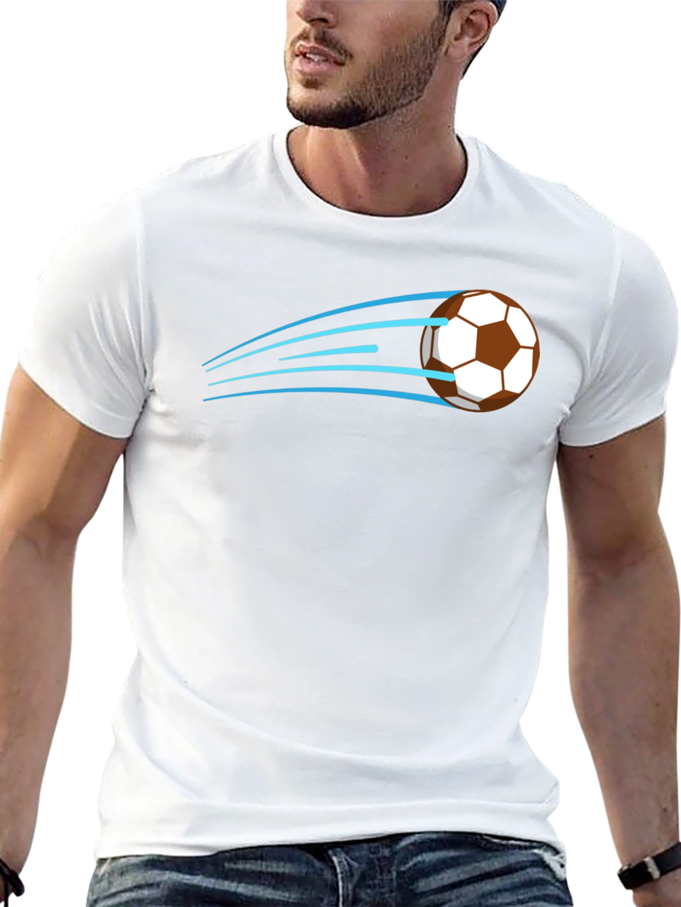 Soccer Ball Speed Graphic Tee