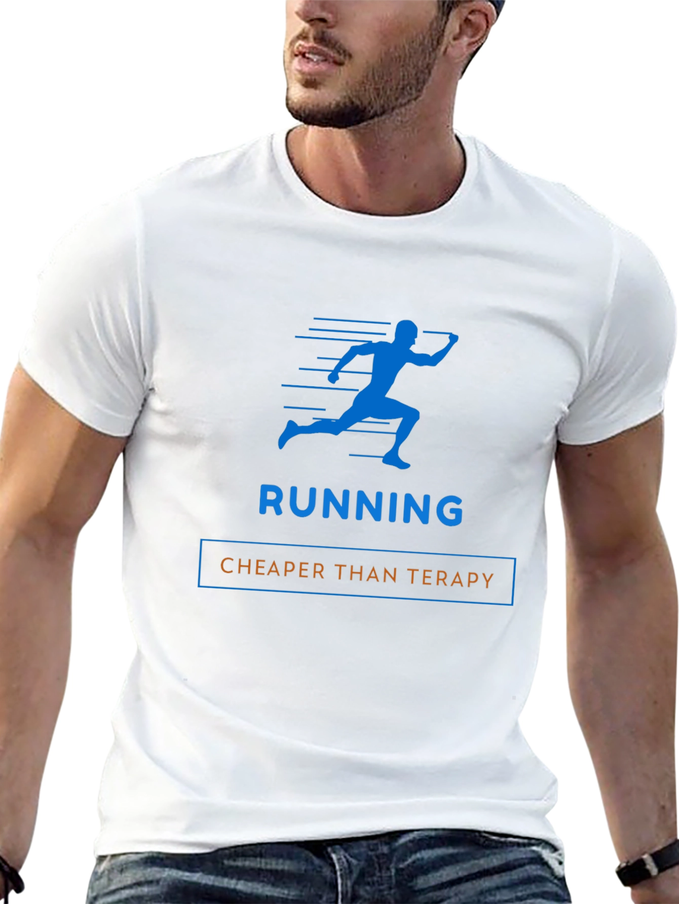 Running Cheaper Than Therapy Graphic Tee