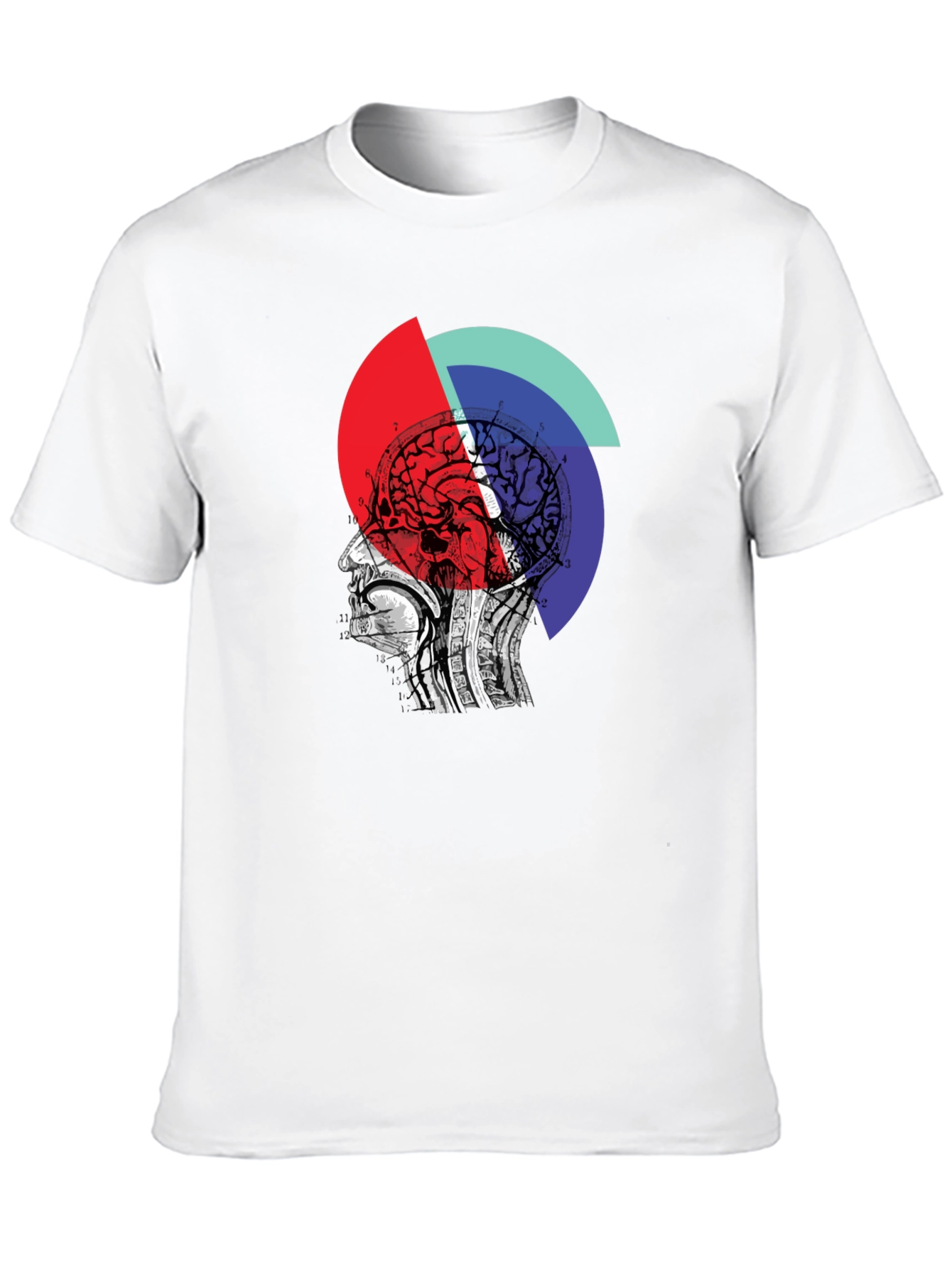 Abstract Brain Graphic Tee - Unique Design