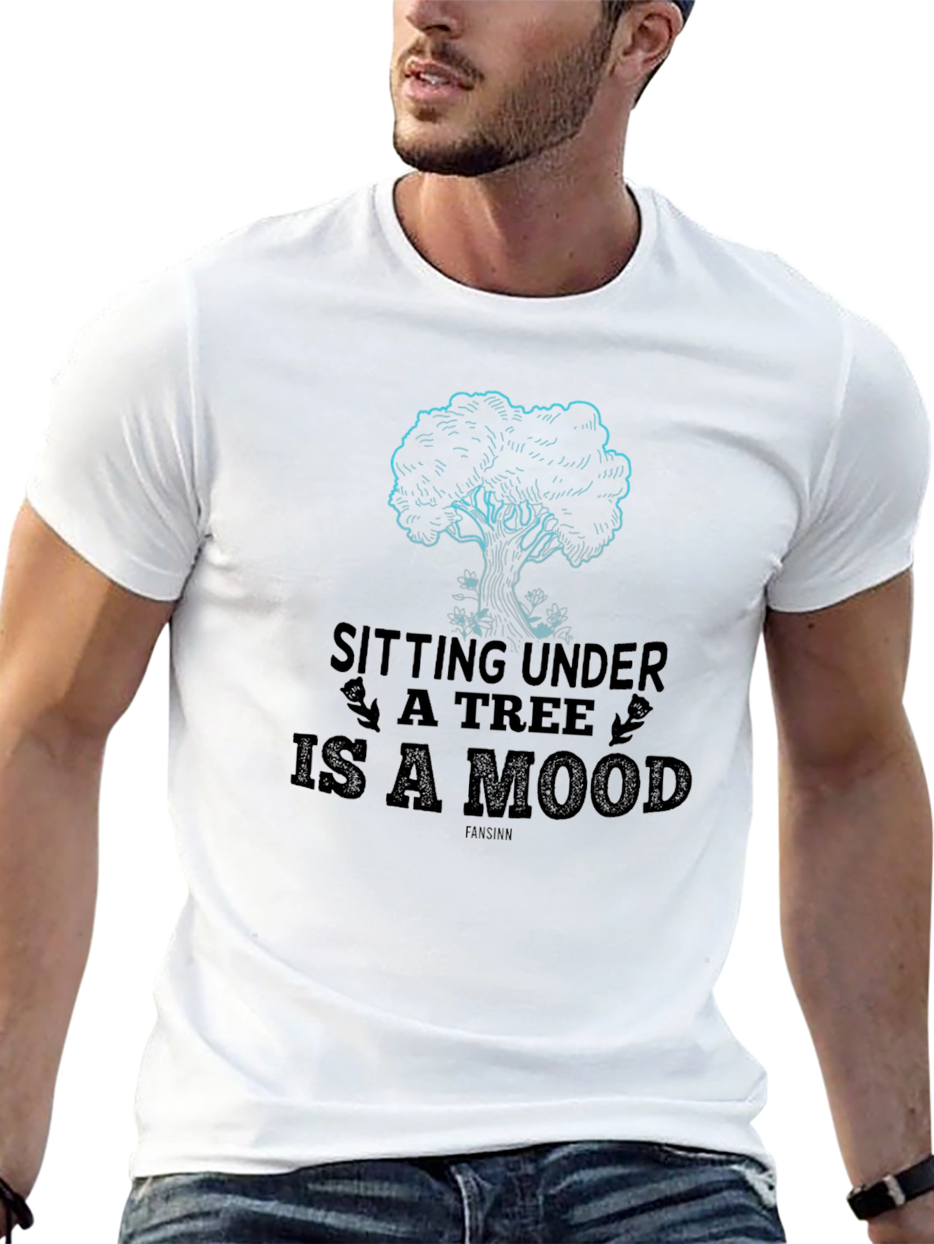 Sitting Under a Tree T-Shirt - Relaxed Mood