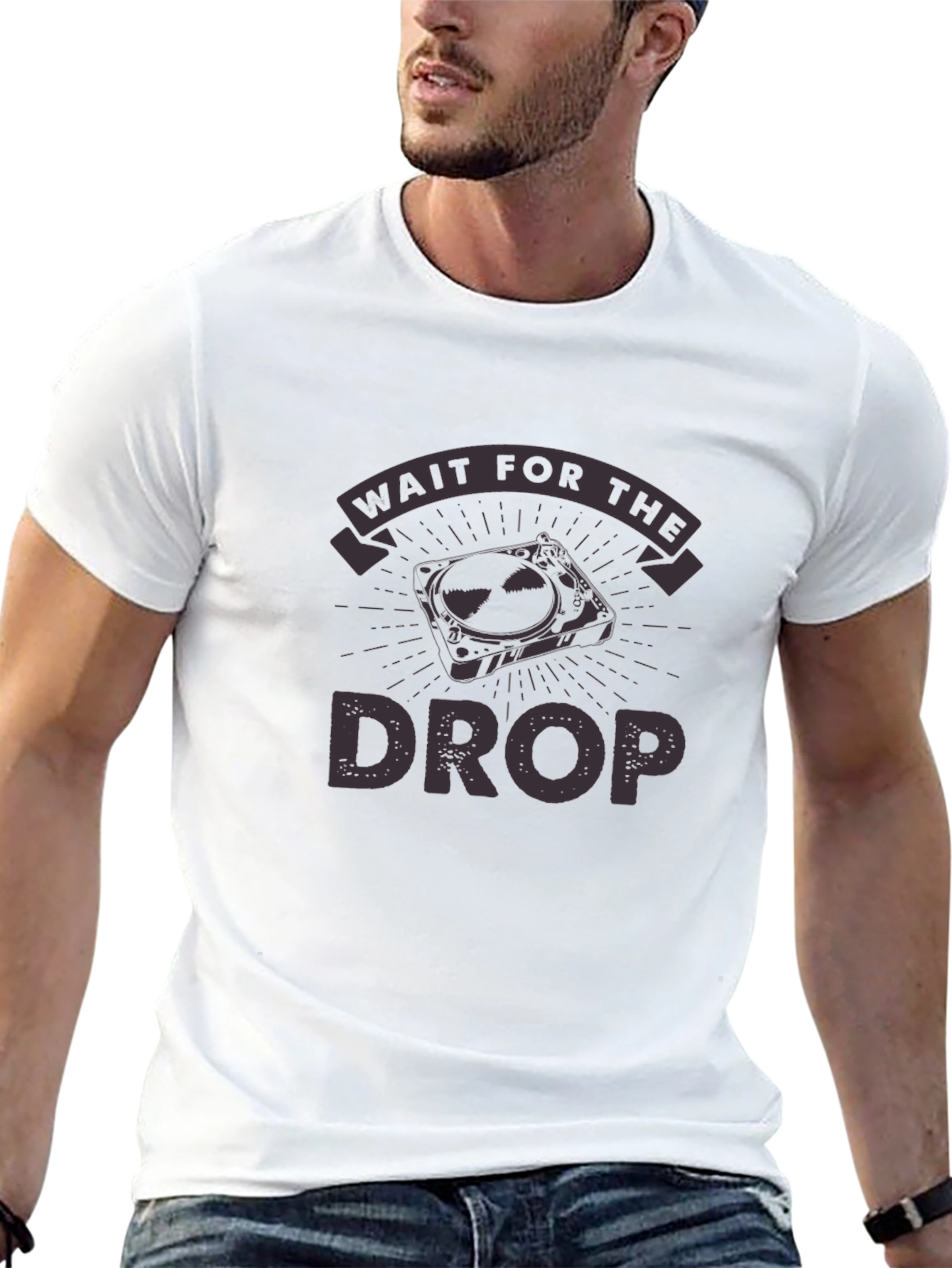 Wait For The Drop DJ Black T-Shirt