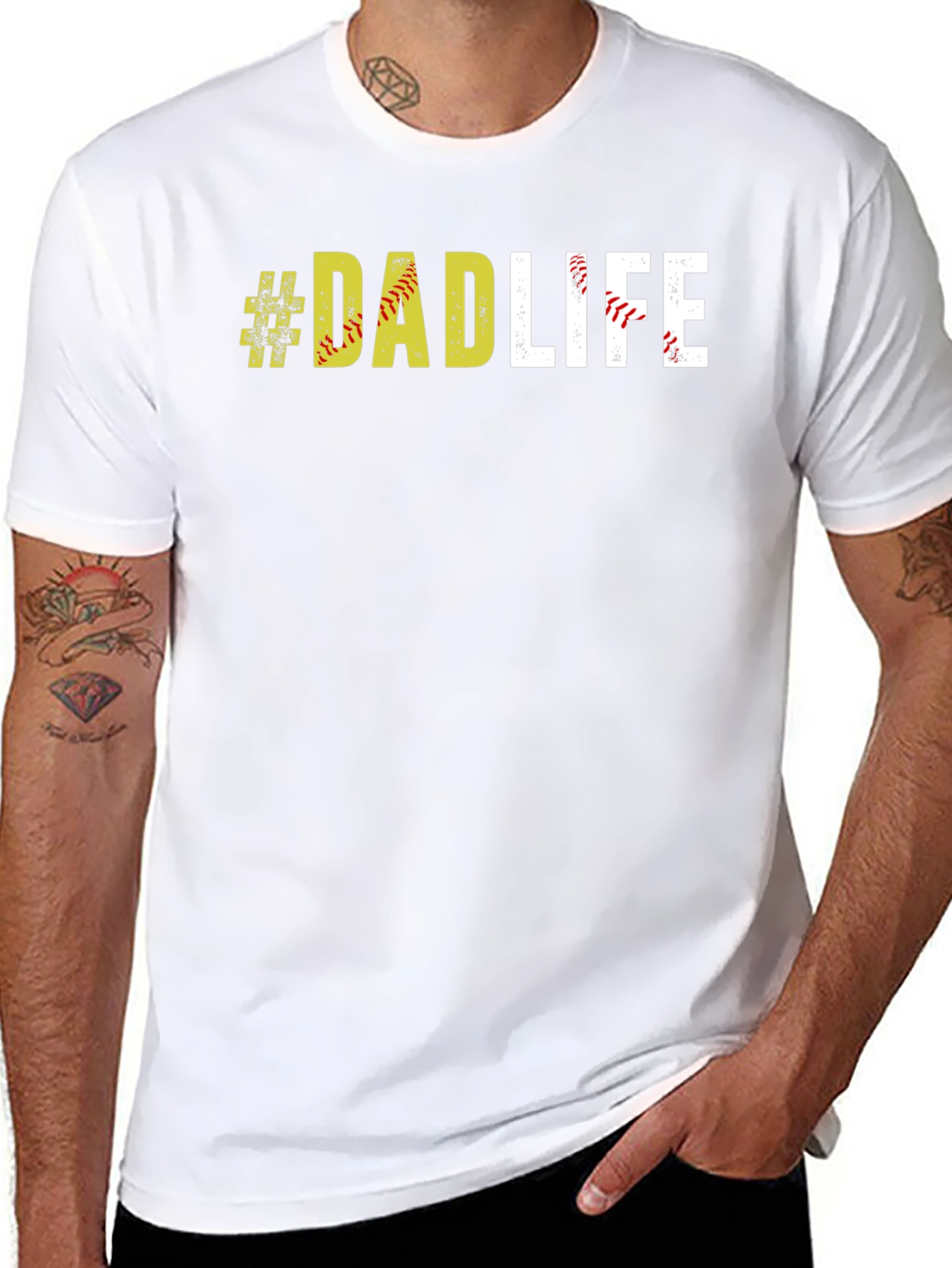 #DadLife Softball T-Shirt - Fathers Day Apparel