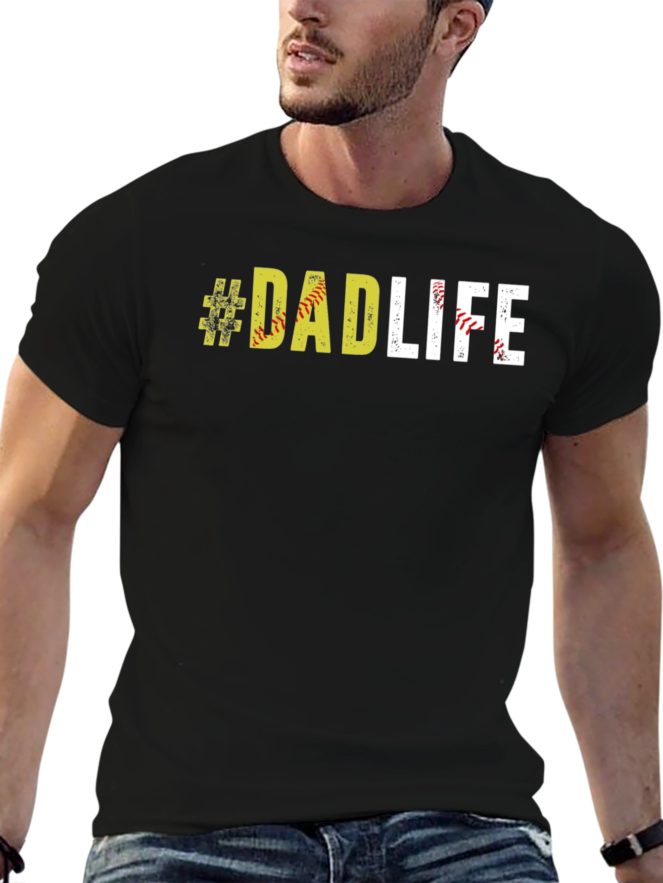 #DadLife Softball T-Shirt - Fathers Day Apparel