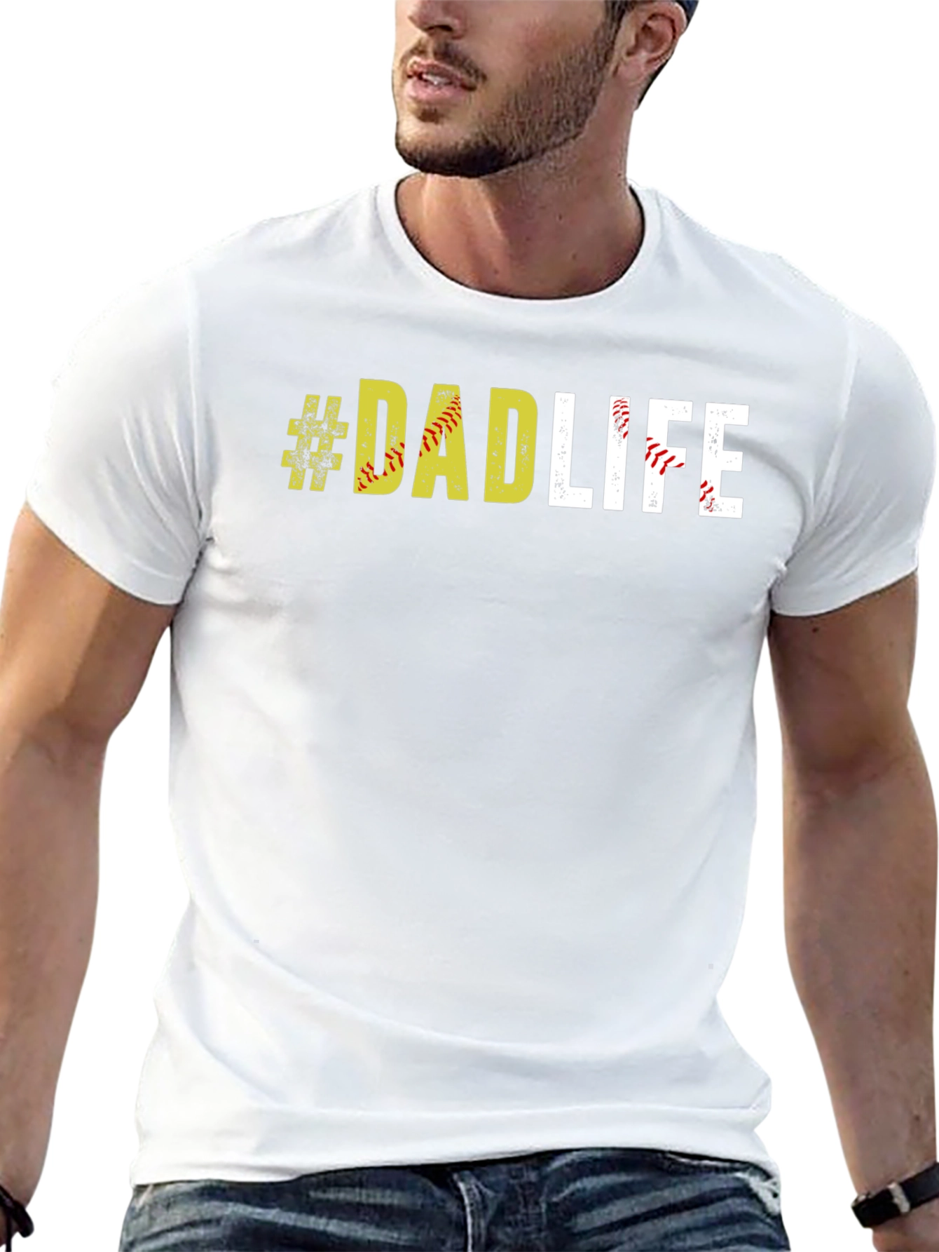 #DadLife Softball T-Shirt - Fathers Day Apparel