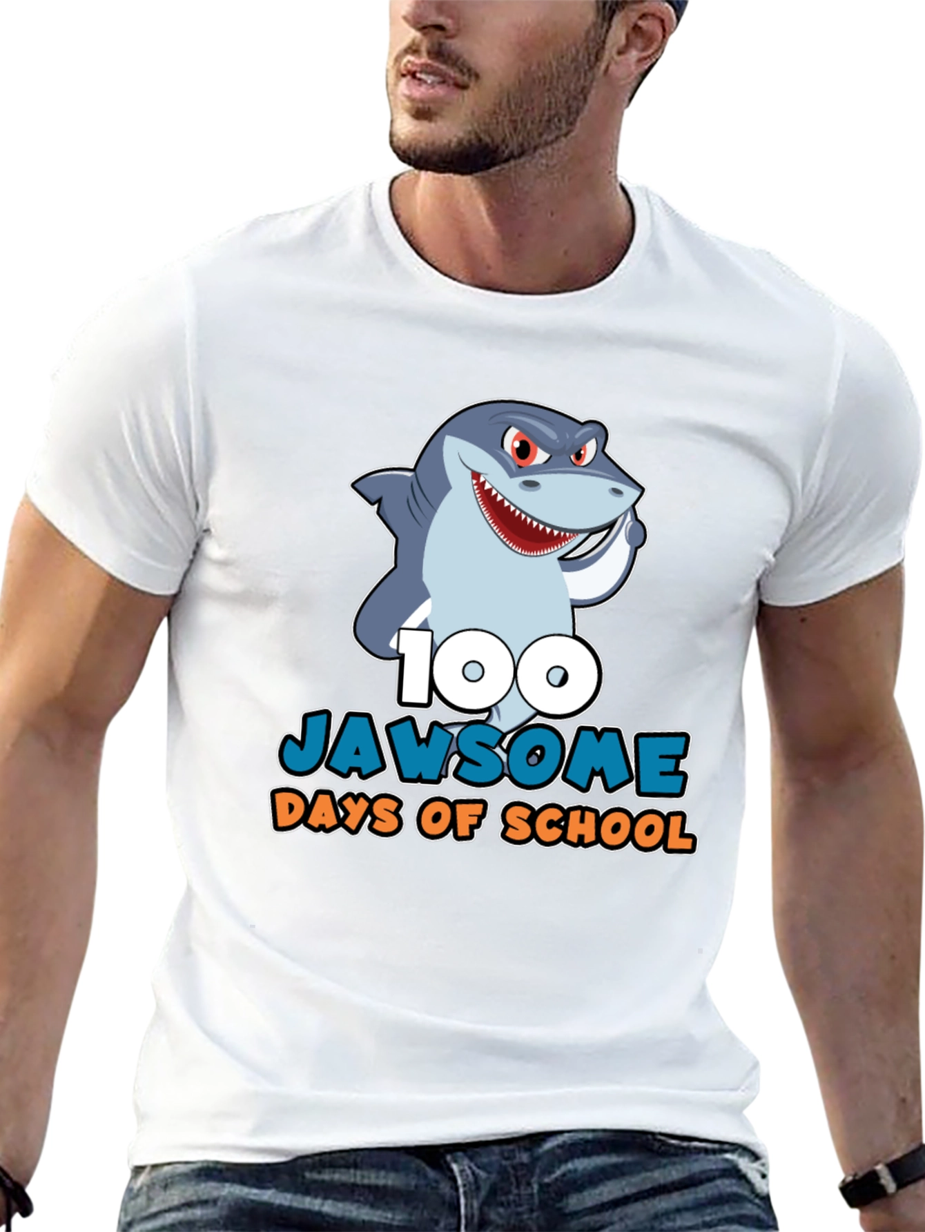 100 Jawsome Days of School Graphic Tee