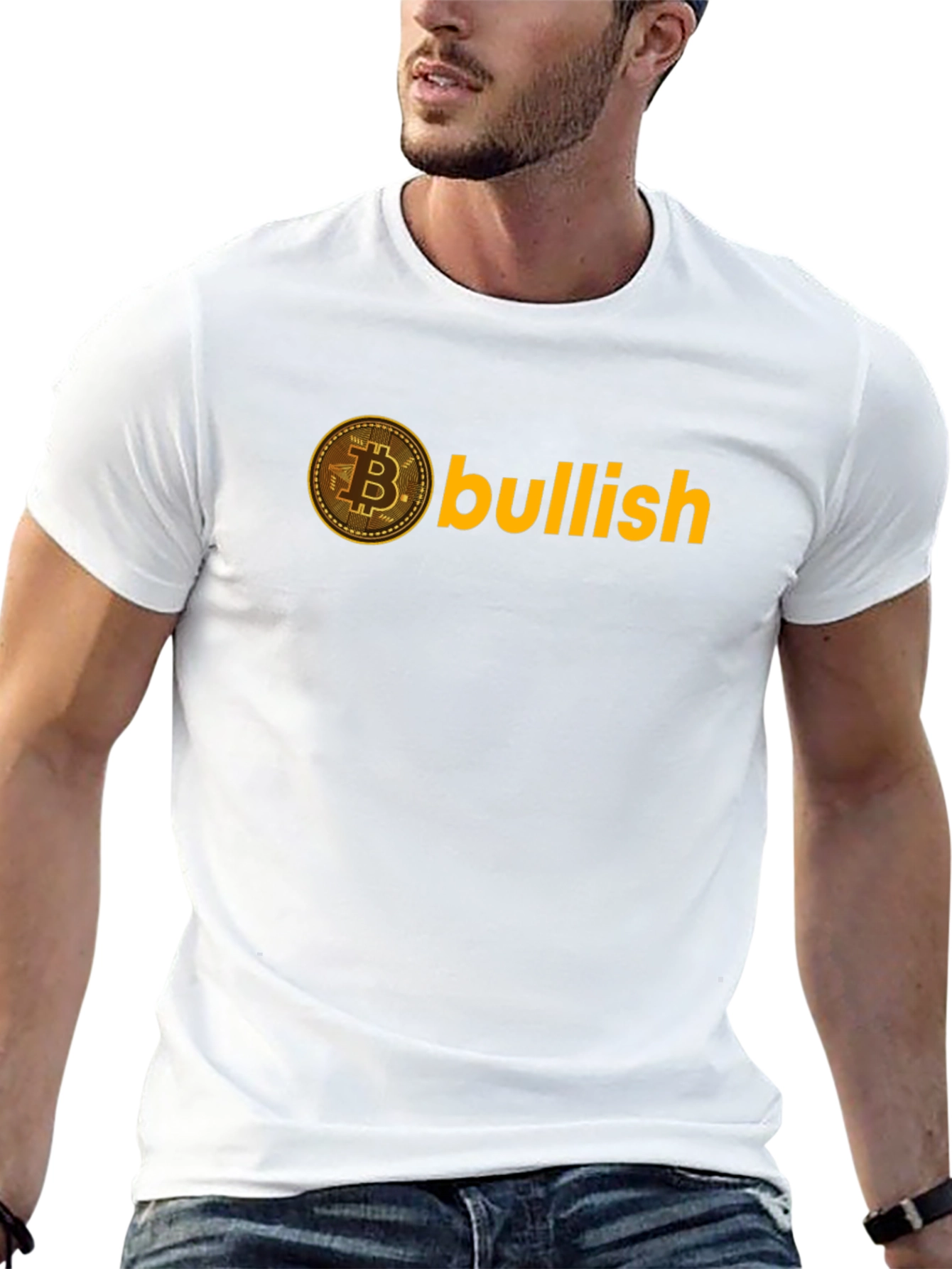 Bullish Bitcoin Crypto Black T-Shirt