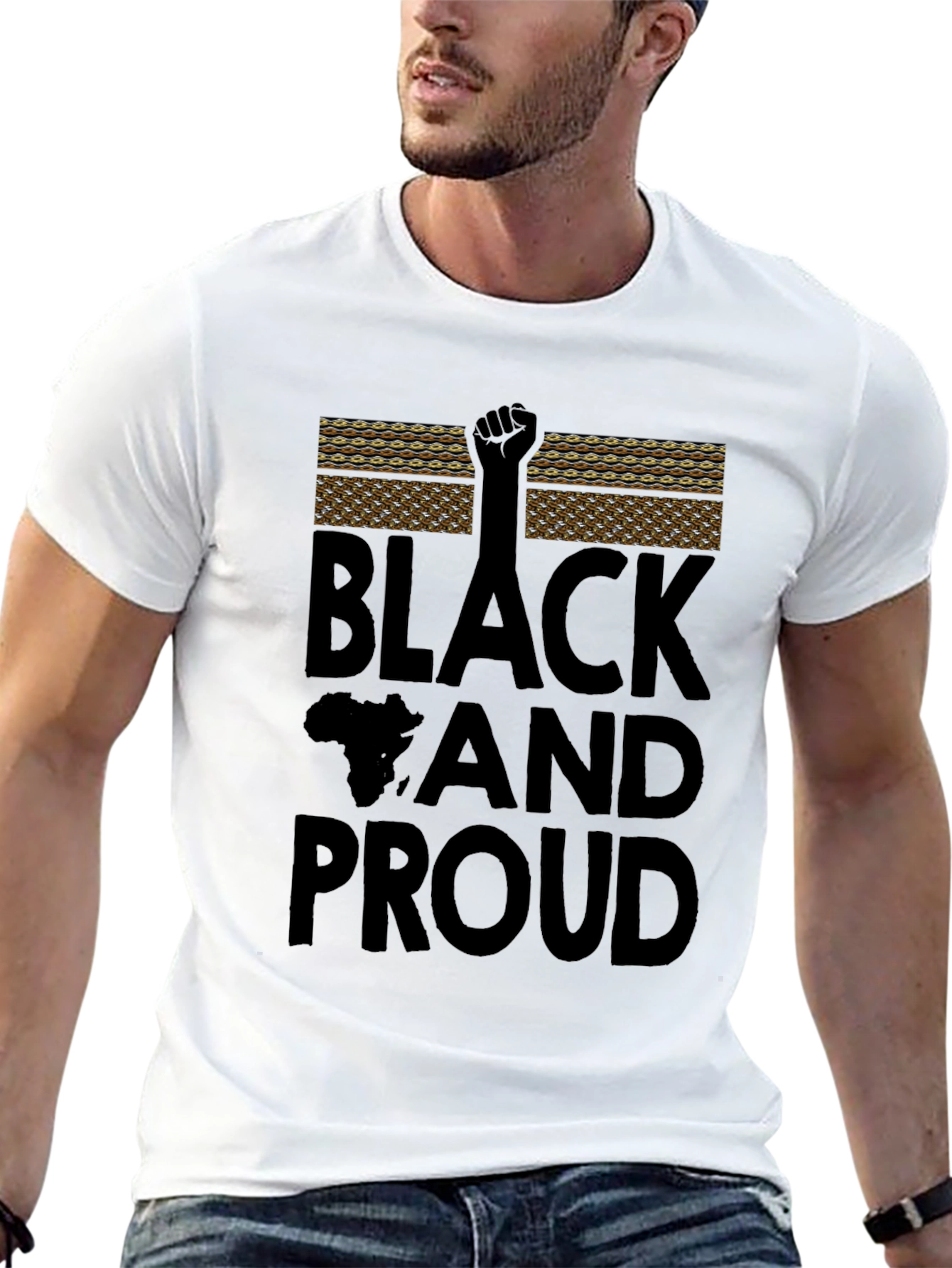Black and Proud Graphic T-Shirt - Empowering Design