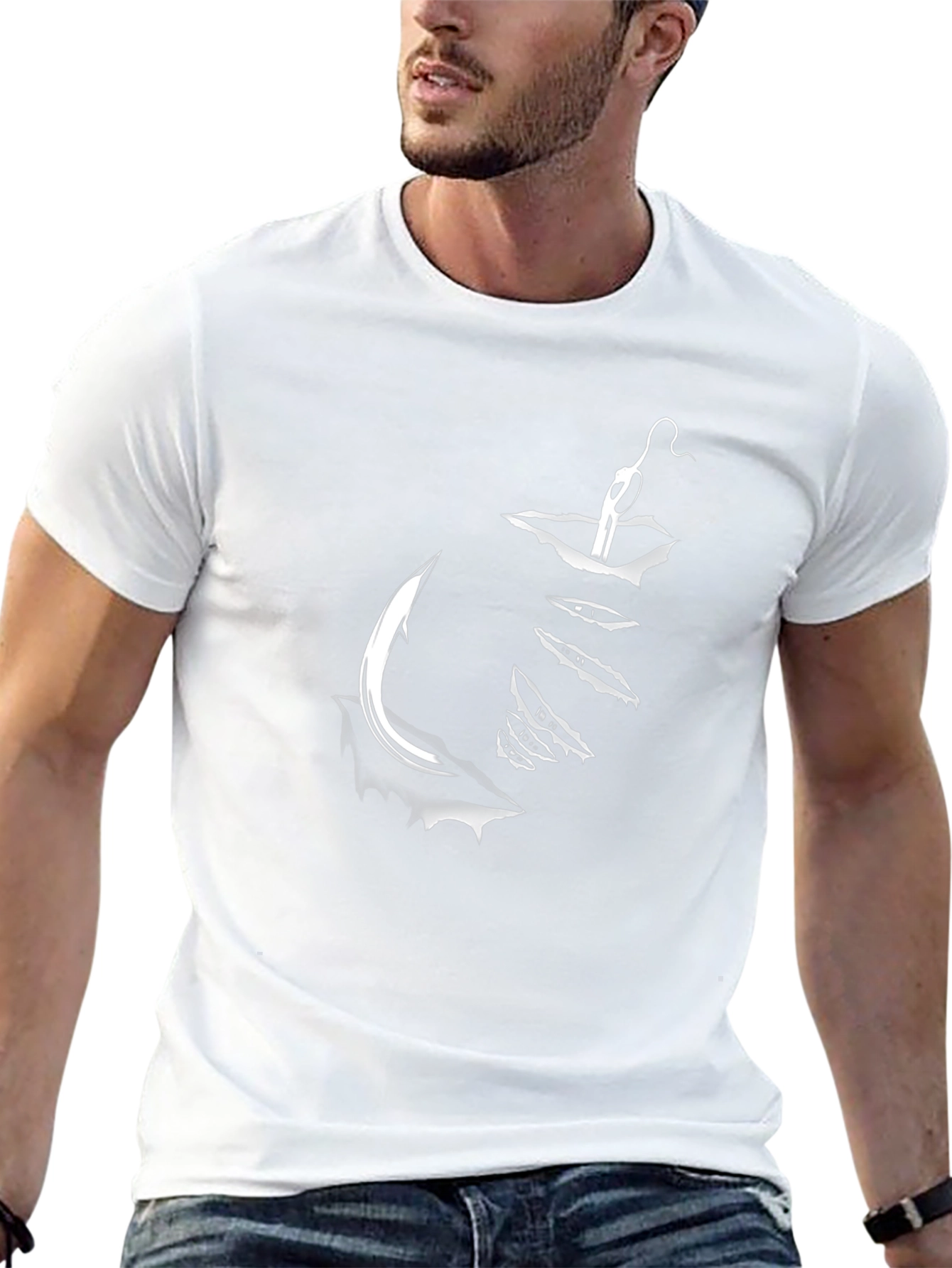 Fishing Hook Graphic Tee - Anglers Delight