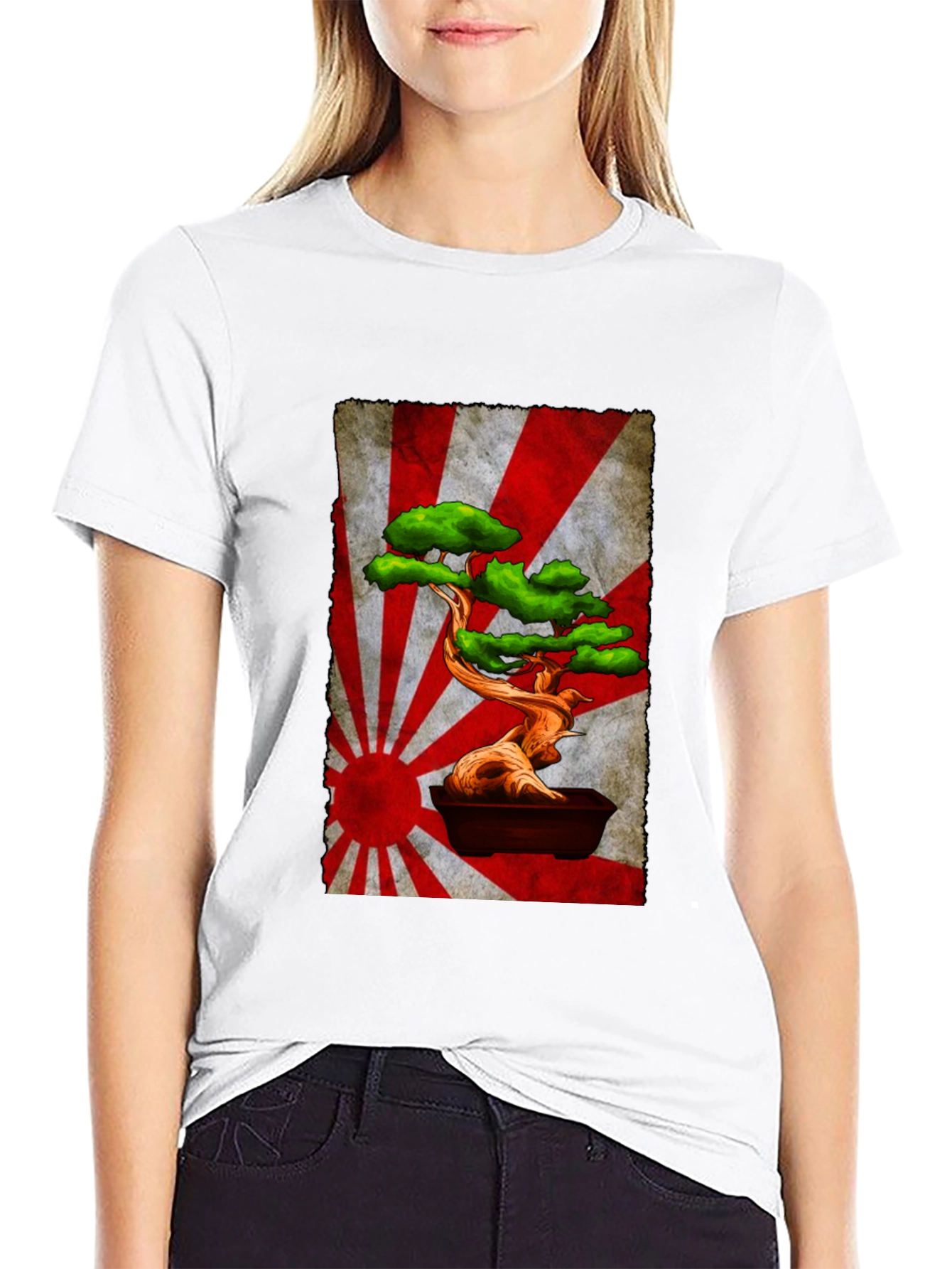 Bonsai Tree Graphic Tee - Japanese Style Art Shirt