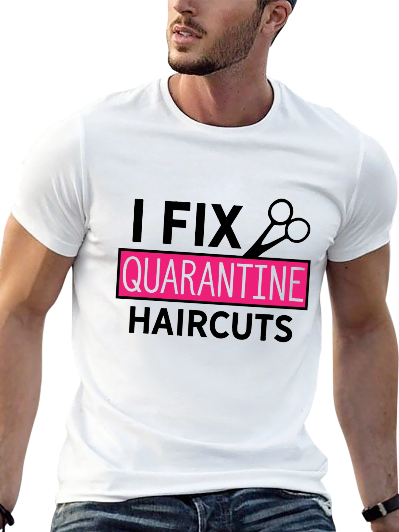 I Fix Quarantine Haircuts T-Shirt Barber Tee