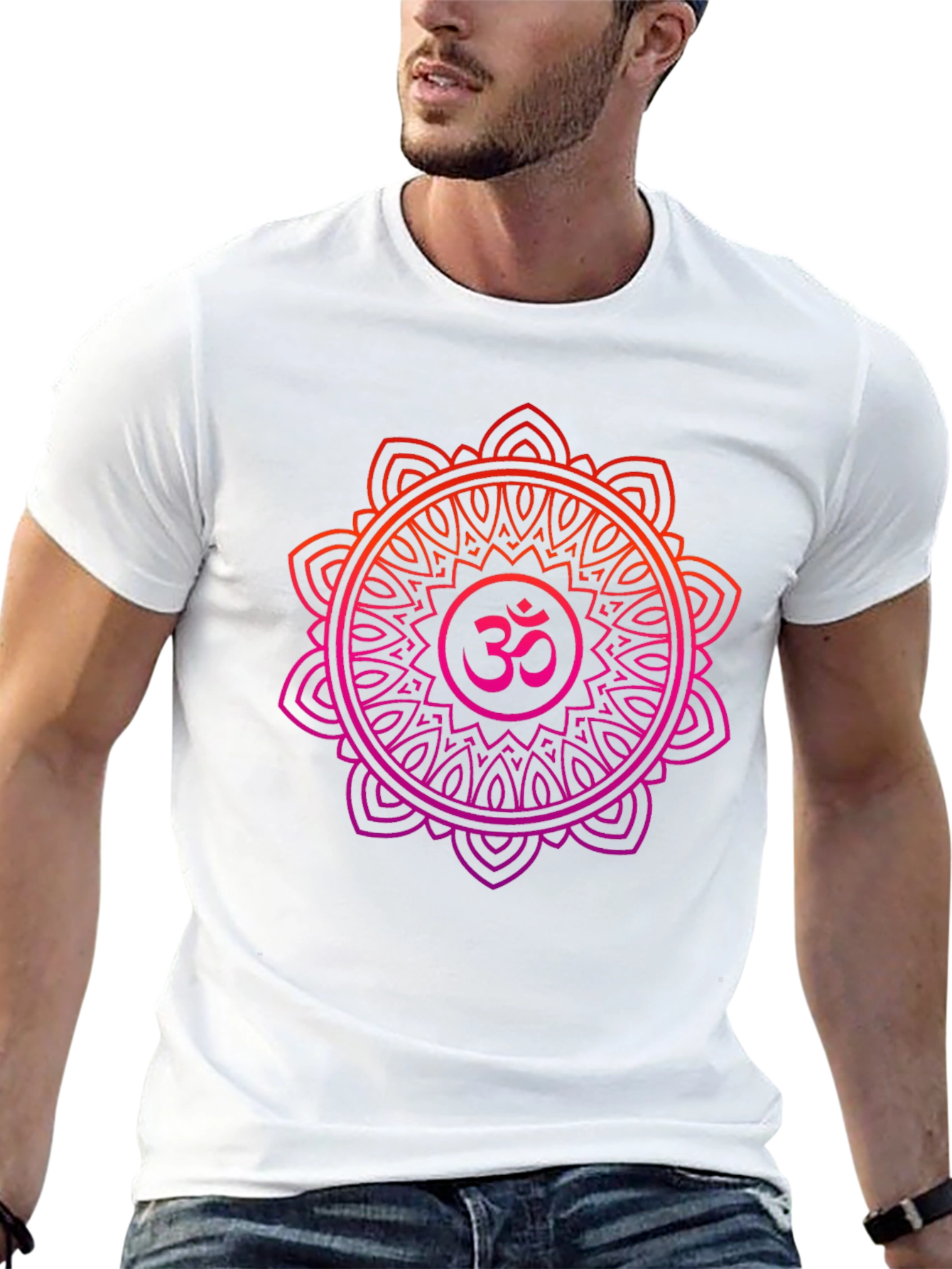Om Mandala Graphic Tee - Yoga Spiritual T-Shirt