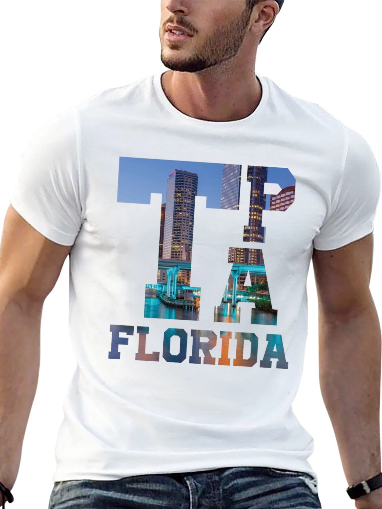 Tampa Florida Skyline T-Shirt - Cityscape Graphic Tee